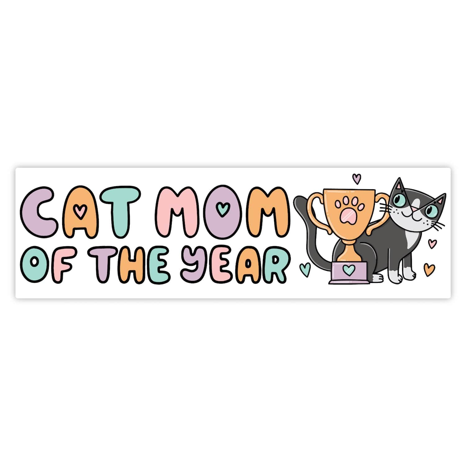  Cat Mom Of The Year Bumper Sticker、mySite、ghnorth