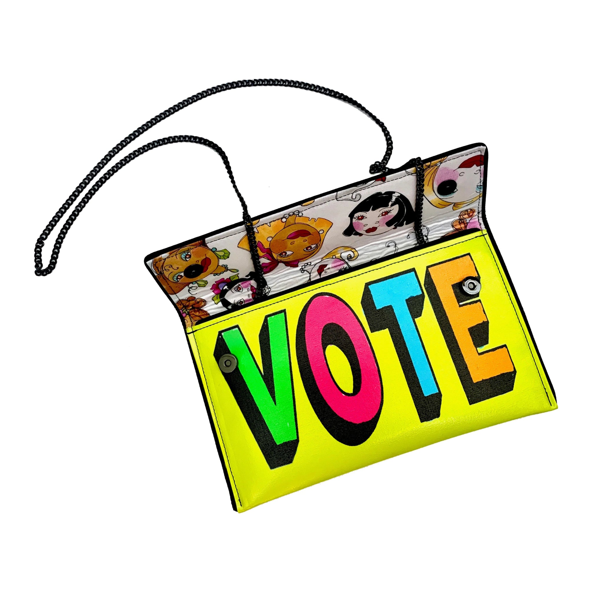  Neon Vote Clutch Handbag、mySite、elrpsem3k