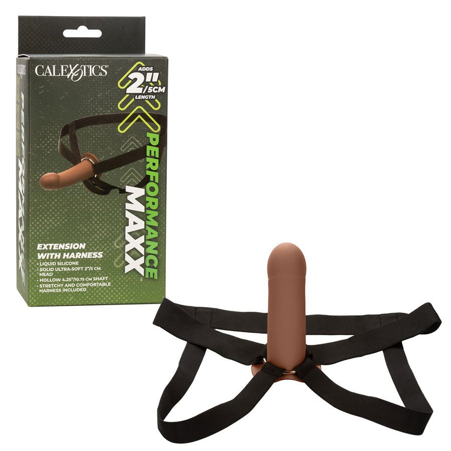 Performance Maxx Smooth Hollow Penis Extension with Harness Brown or Tan、mySite、bottomscart