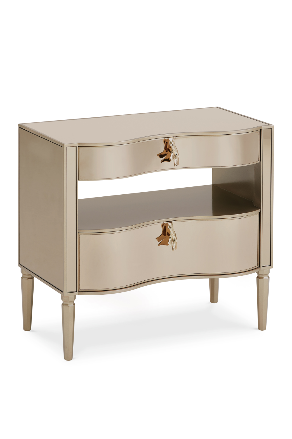 Gold Modern Bedside Table | Caracole It's A Small Wonder、mySite、neckold