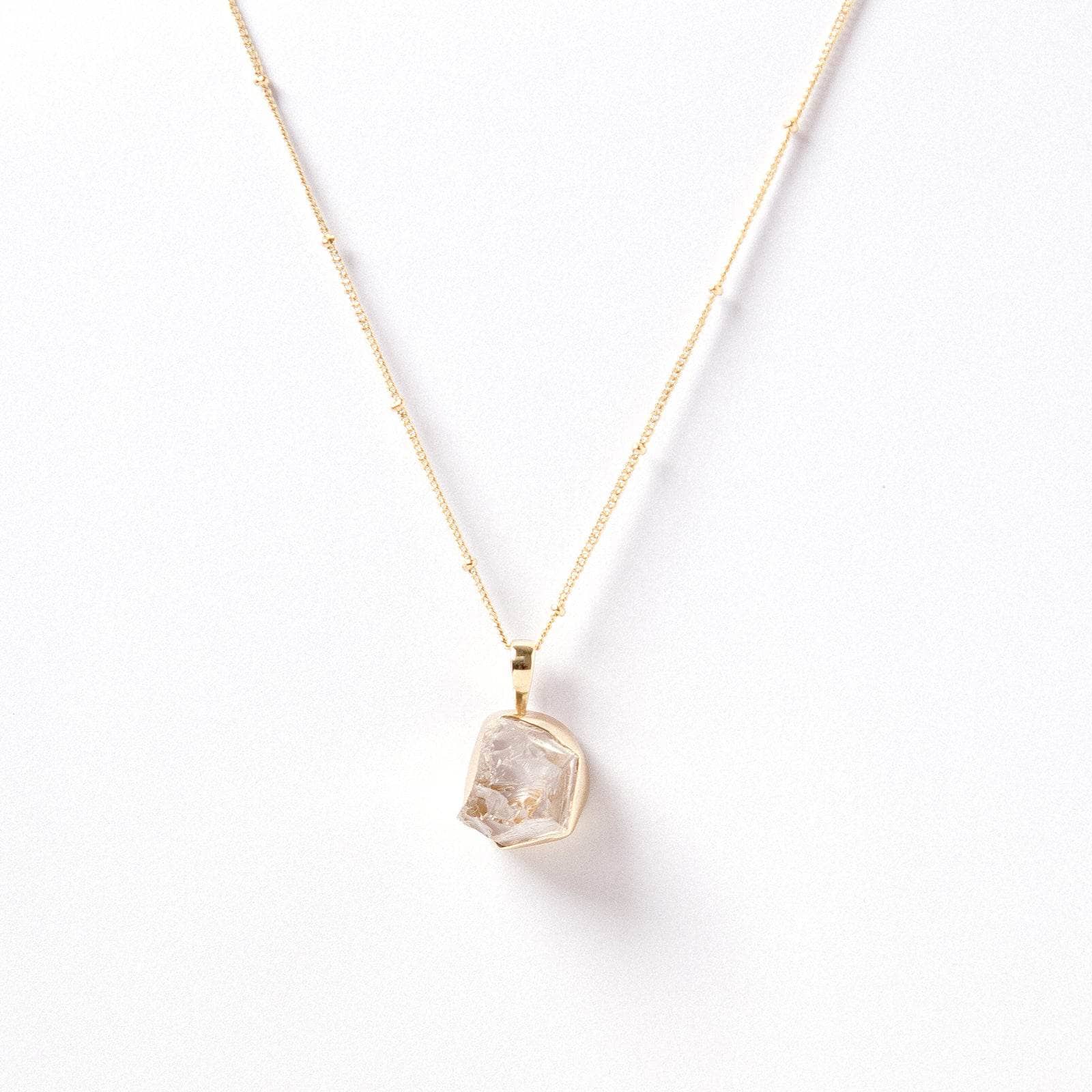 Clear Quartz Raw Crystal Necklace、mySite、hinf8tx79