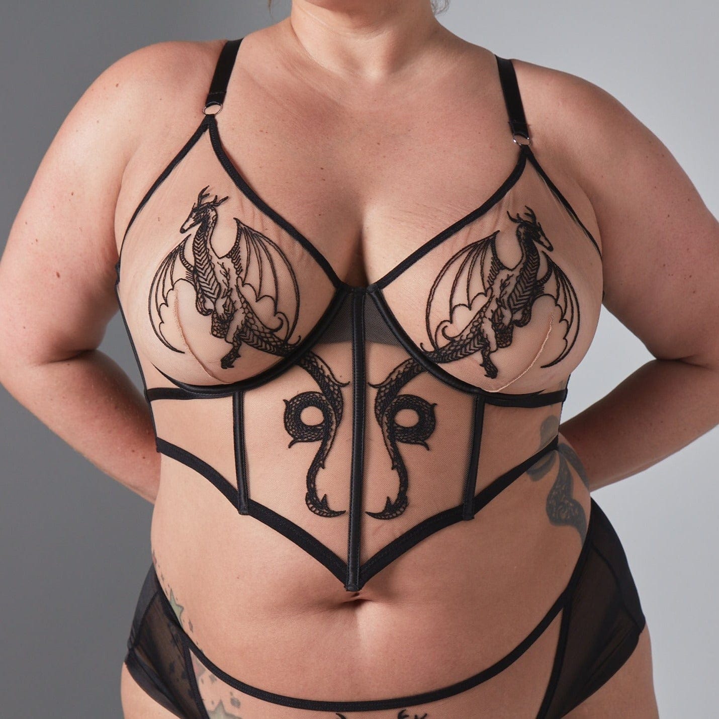 Dracona Bodice - Available in Multiple Nudes、mySite、bengalsvssteelers