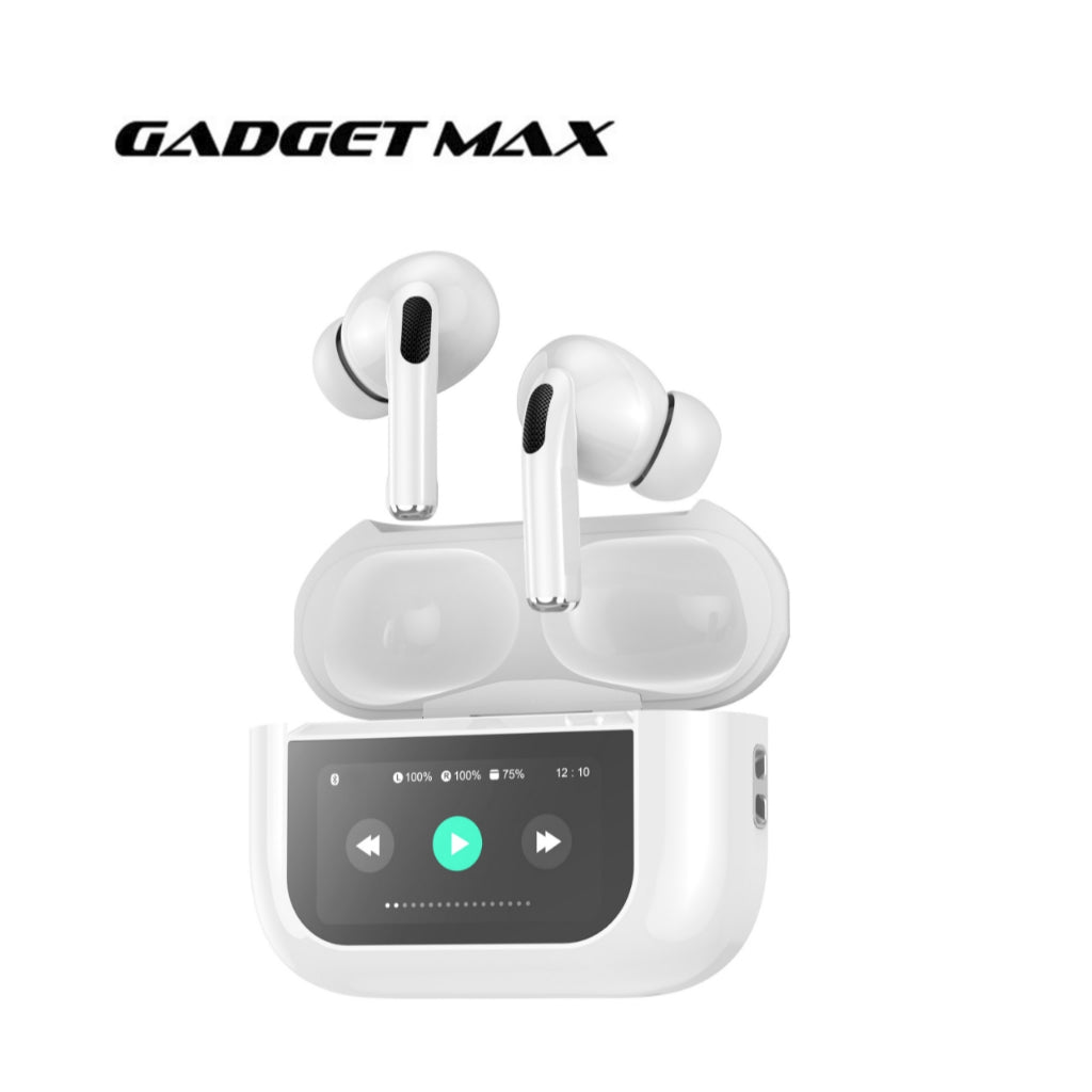 Gadget Max GM30 Pro Smart Touch Display ANC Bluetooth Wireless Earbuds、mySite、fannypackpong