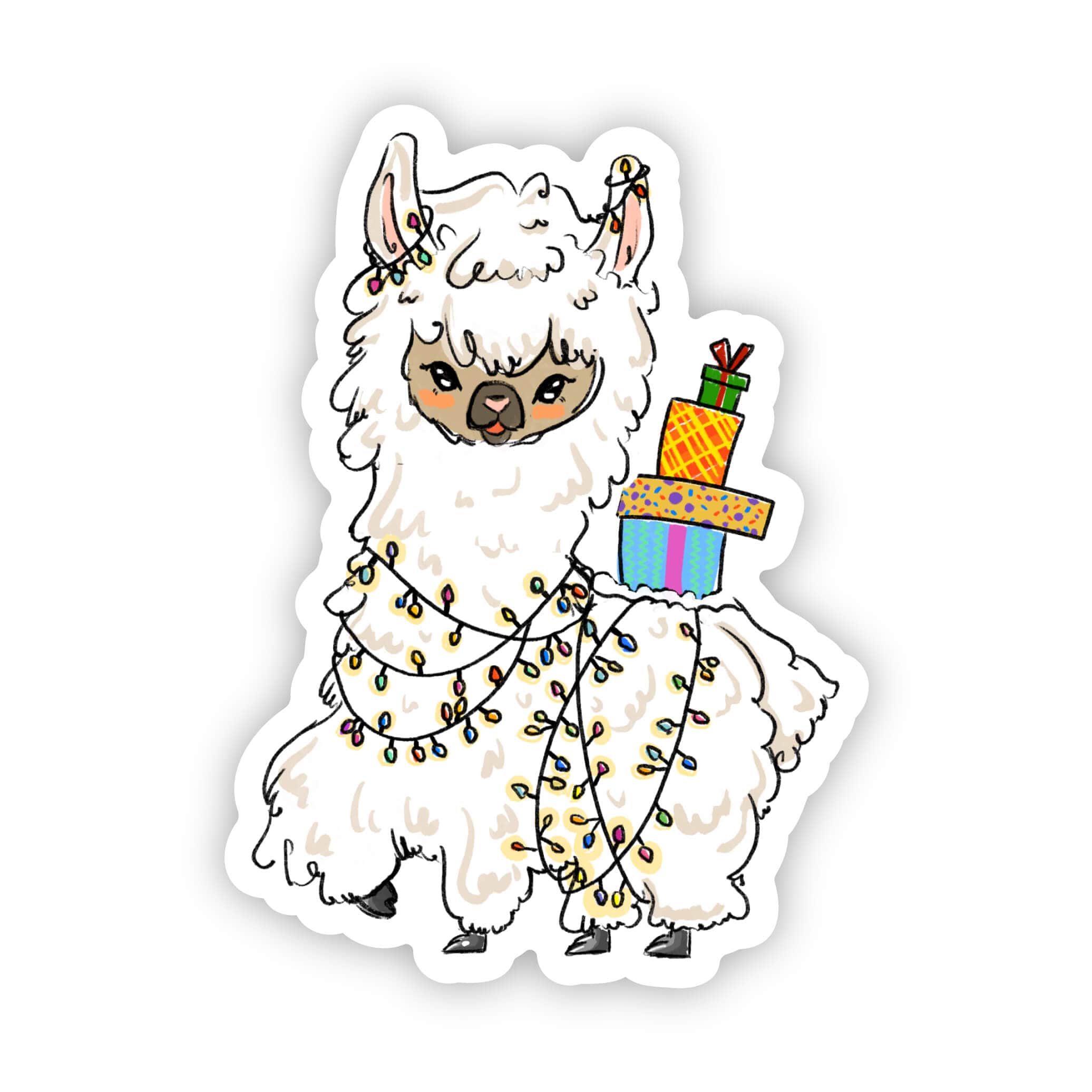  Christmas Llama Sticker、mySite、elrpsem3k