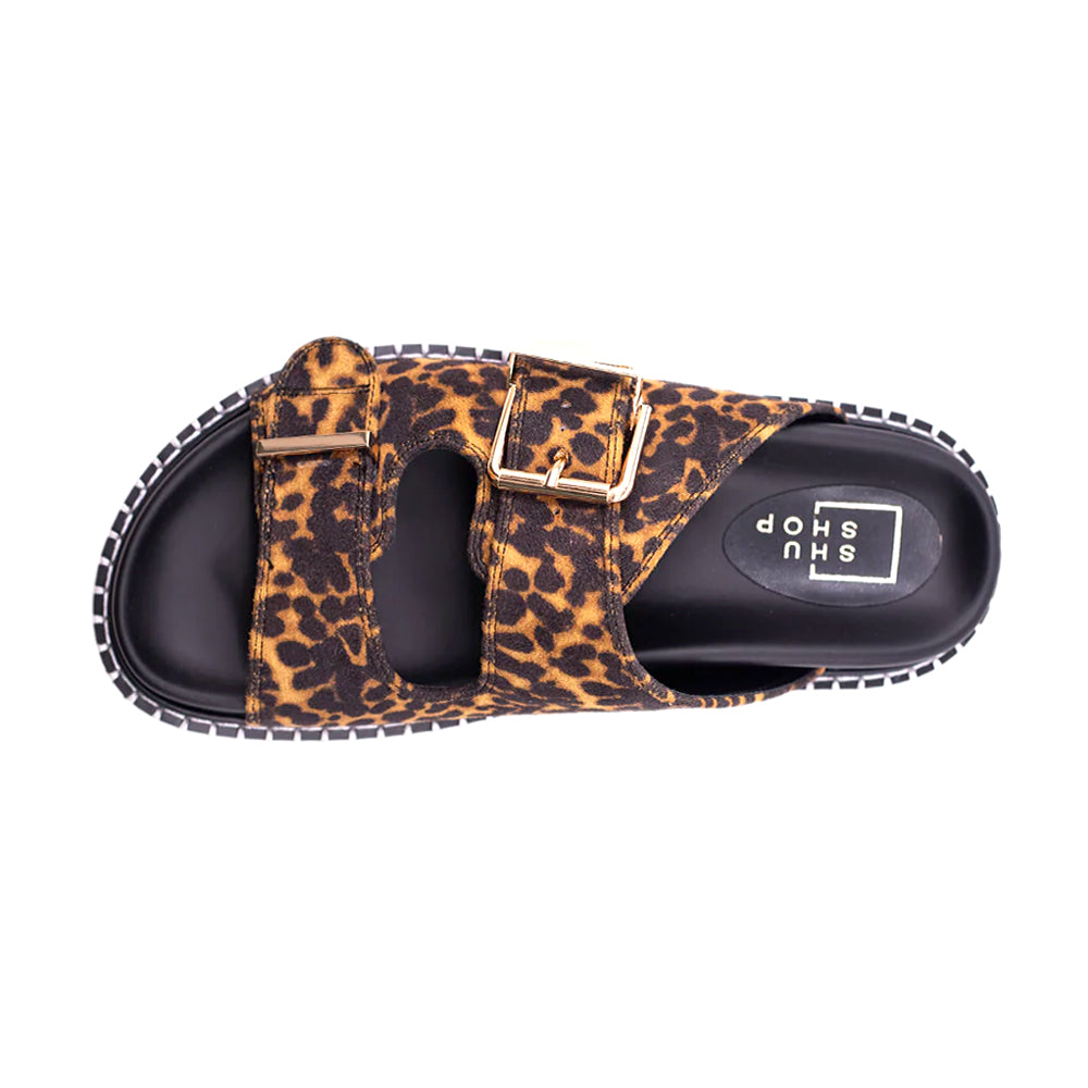 Charlotte Leopard Slide Sandals、mySite、gtrtttuynbv