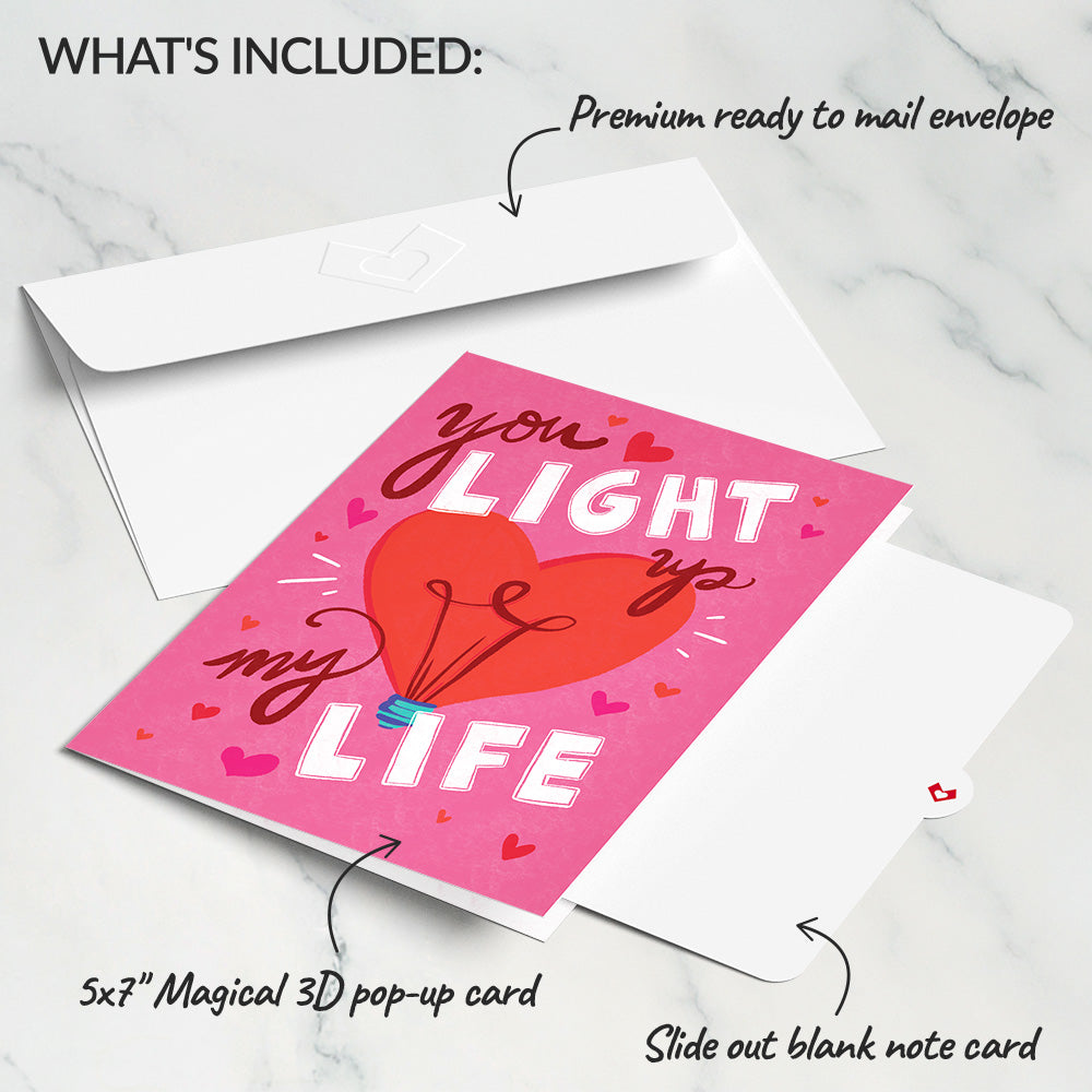 You Light Up My Life Light-Up Pop-Up Card、mySite、solidvoid