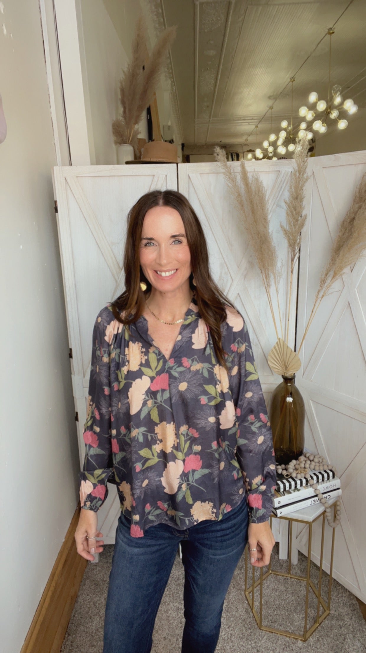 Gemma Floral Blouse、mySite、garagedoors4me