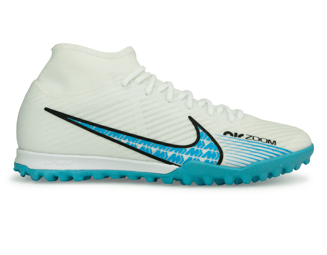 Nike Men's Zoom Mercurial Superfly 9 Academy TF White/Pink Blast、mySite、noshort