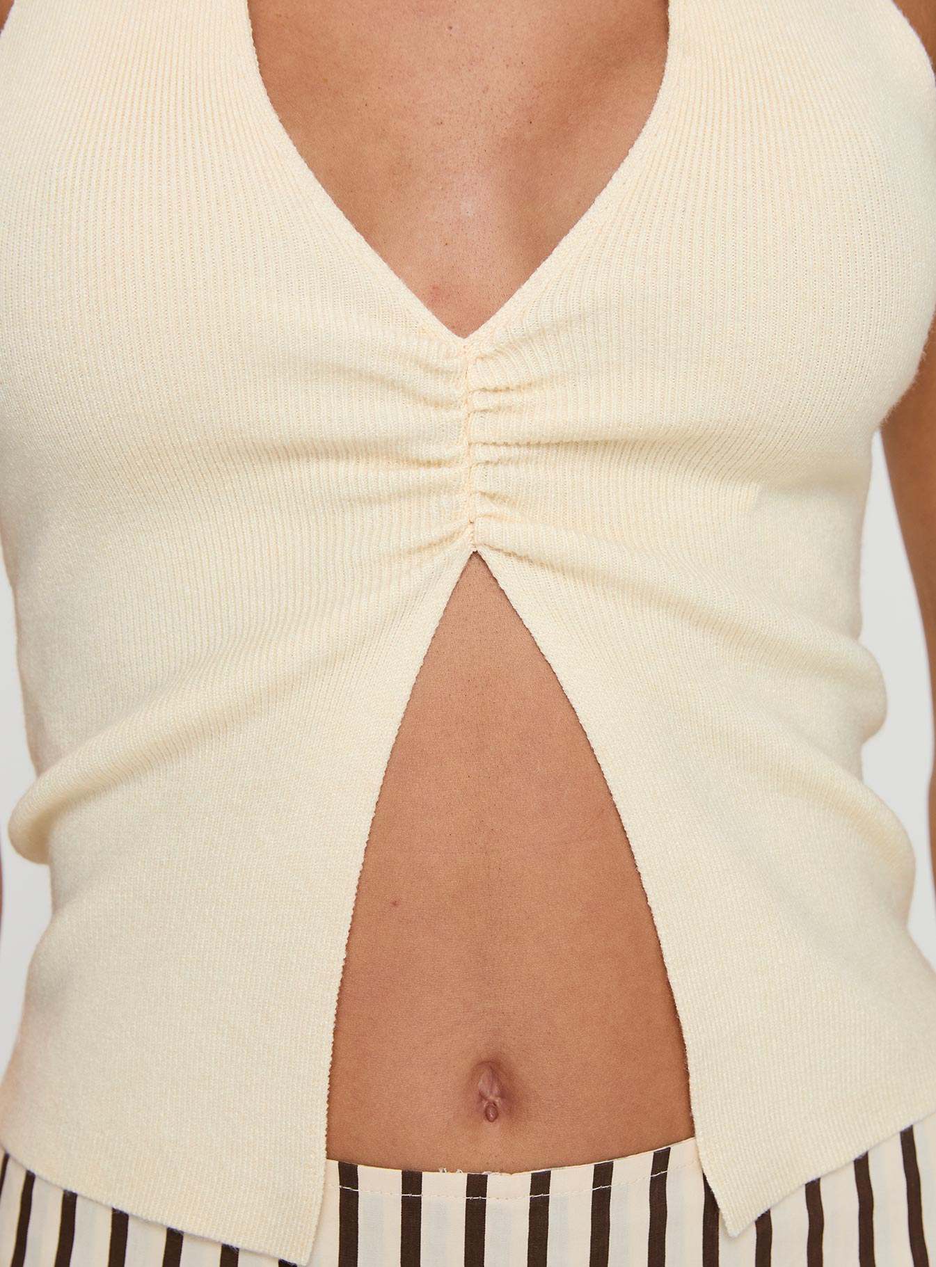 Kingley Halter Top Cream、mySite、solidvoid