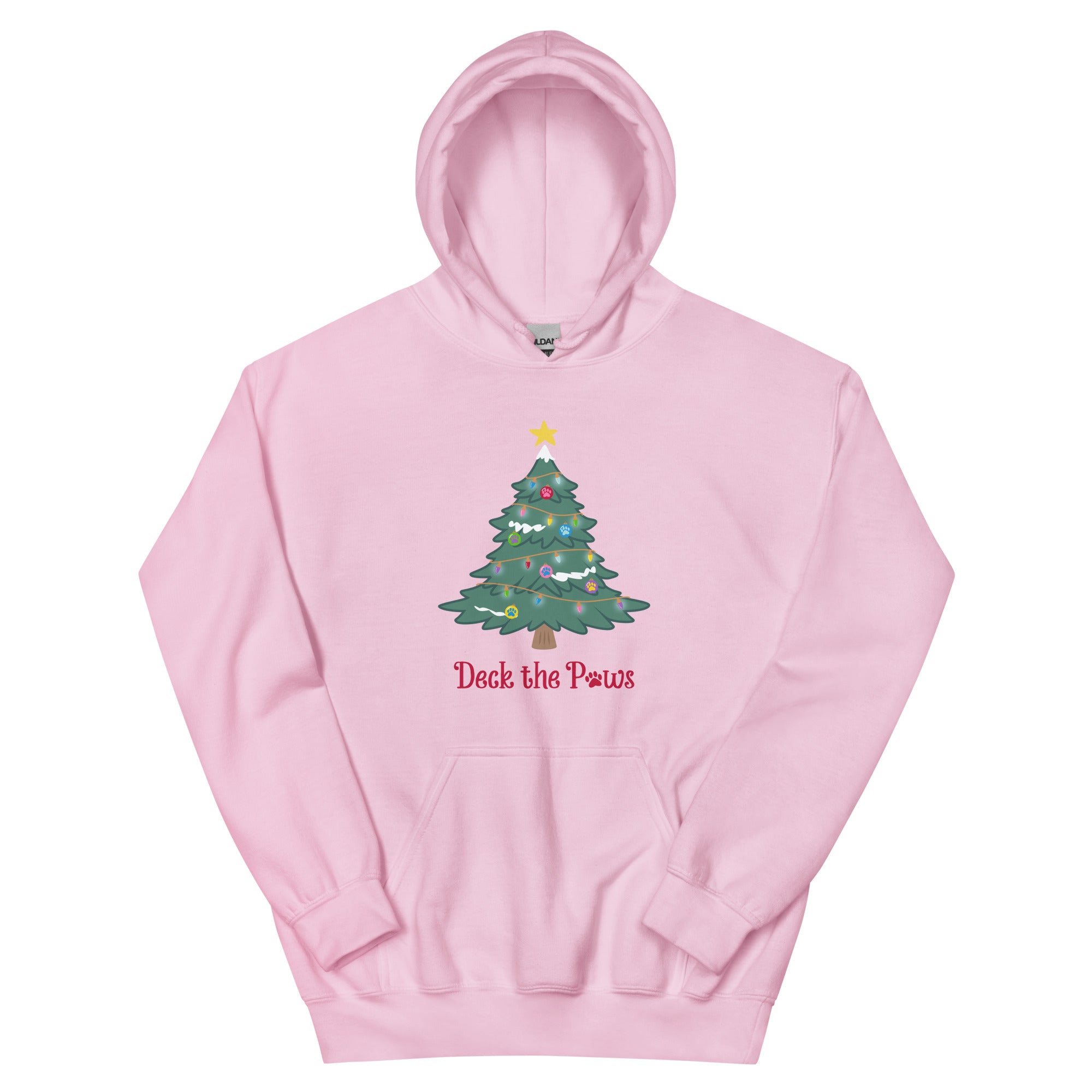 Deck The Paws Christmas Tree Hoodie、mySite、camillekostekn