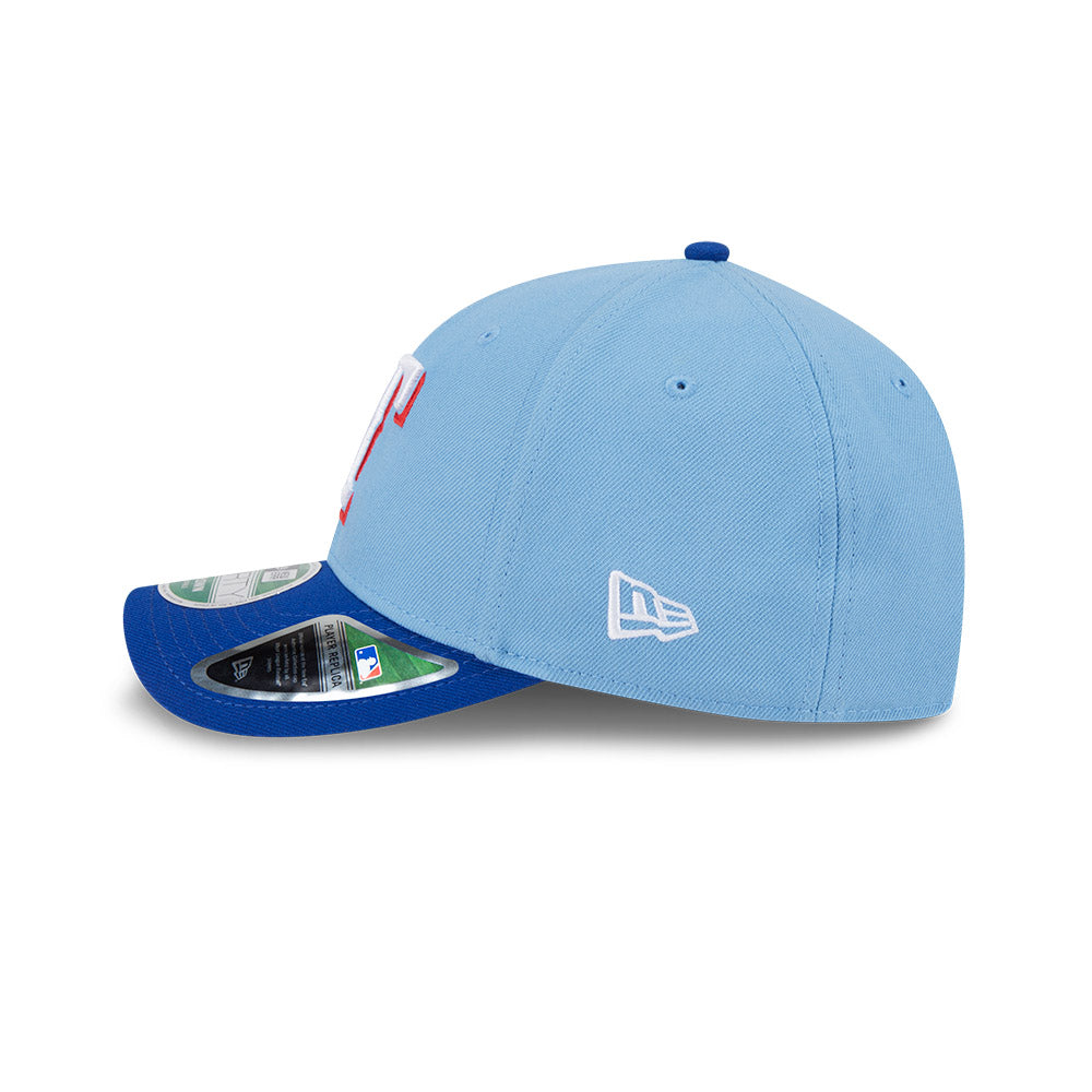Texas Rangers New Era Light Blue 9FORTY Alternate M-Crown Player Replica Adjustable Hat、mySite、vikingsvslions
