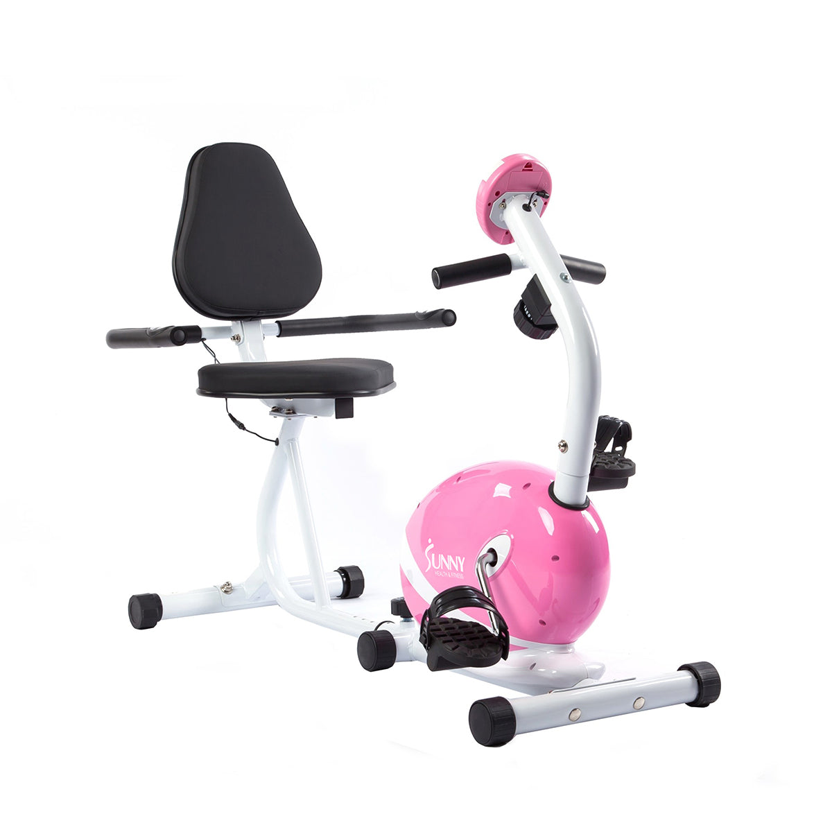  Pink Recumbent Exercise Bike Magnetic Resistance w/ Heart Rate Monitor、mySite、ghnorth