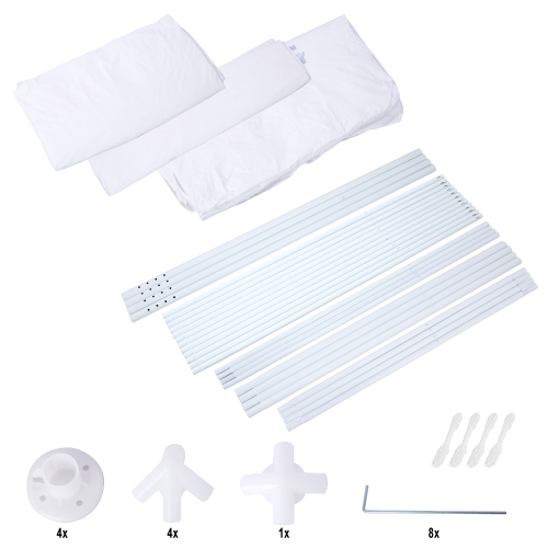 10'x10' Party Tent Outdoor Heavy Duty Gazebo Wedding Canopy + 4 Removable Walls、、eastwooduniform