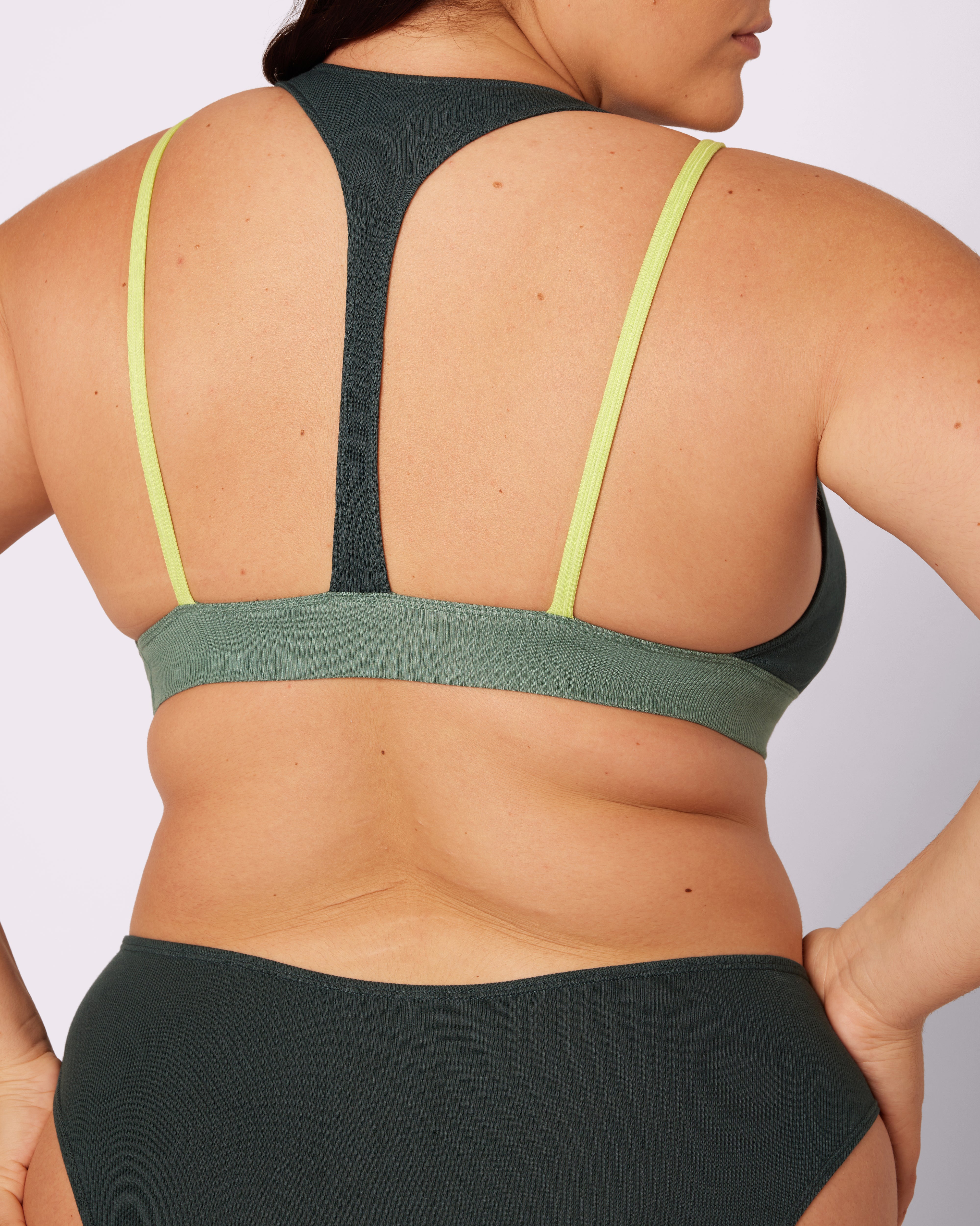 Peekaboo Scoop Layered Bralette | Lush Rib | Archive (Moonshine)、mySite、bengalsvssteelers