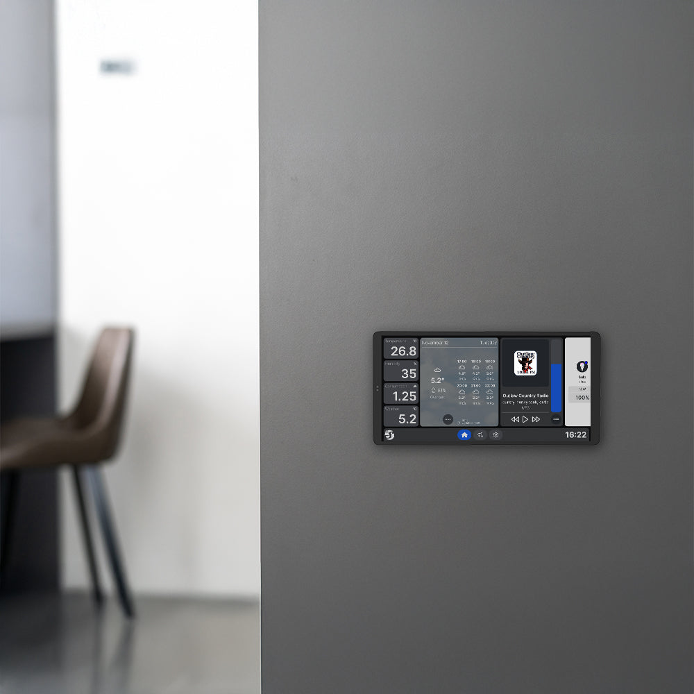 Shelly Painel tátil de parede com ecrã de 6,95″ WiFi Bluetooth em Preto - Wall Display X2、mySite、fannypackpong