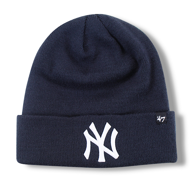 47 Brand Official New York Yankees Beanie Hat (2 Colors)、mySite、vikingsvslions