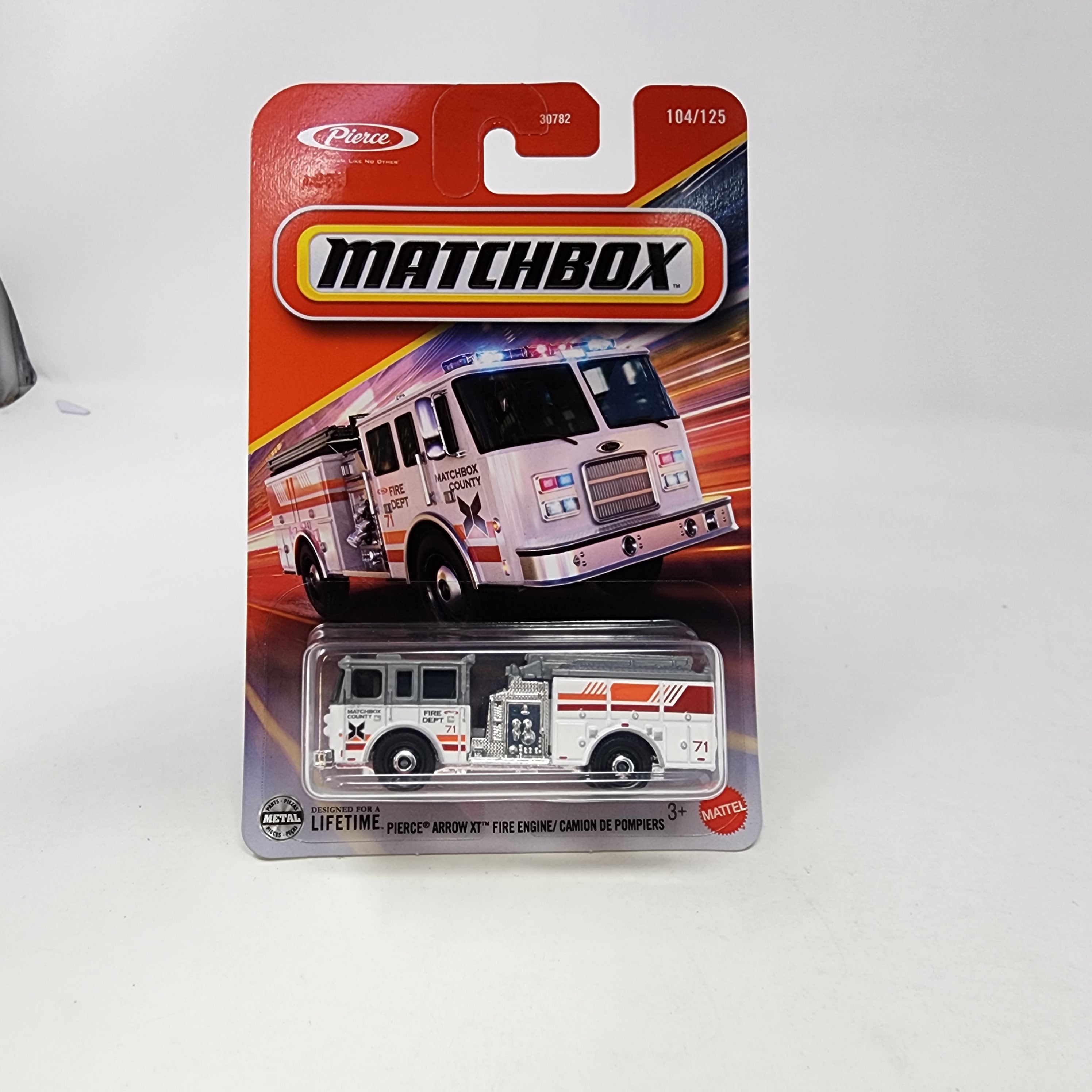 Pierce Arrow XT Fire Engine * 2025 Matchbox Basic Mainline Case G、mySite、hgirdovlk