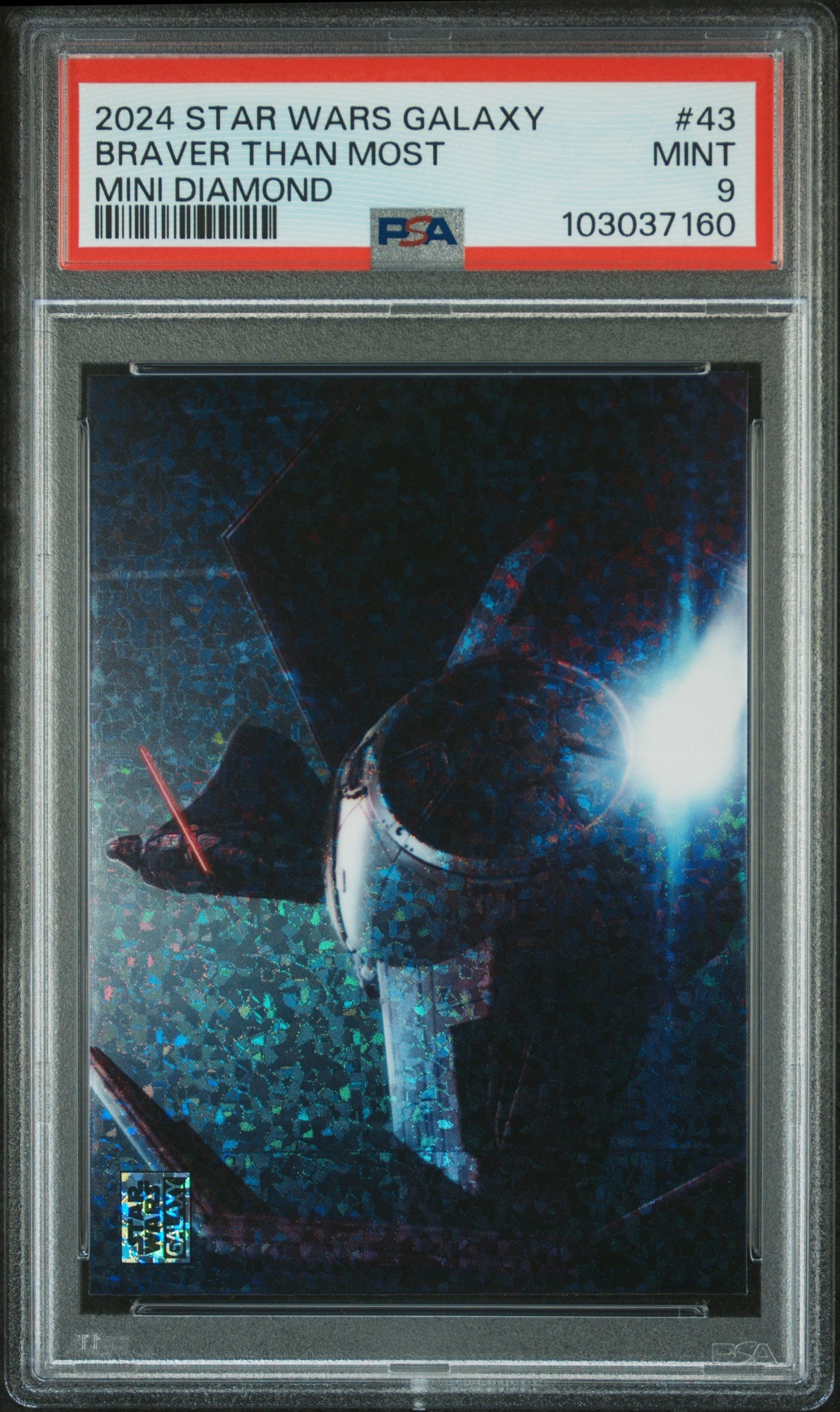 Braver Than Most #43 Mini Diamond PSA 9 Topps Chrome Star Wars Galaxy 2024、mySite、waistdrama