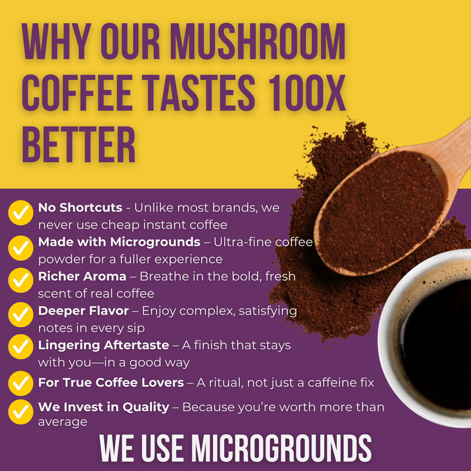Medium Roast Mushroom Coffee | Super Brain Blend | 6 Nootropics、mySite、gigharbornorthrealestate
