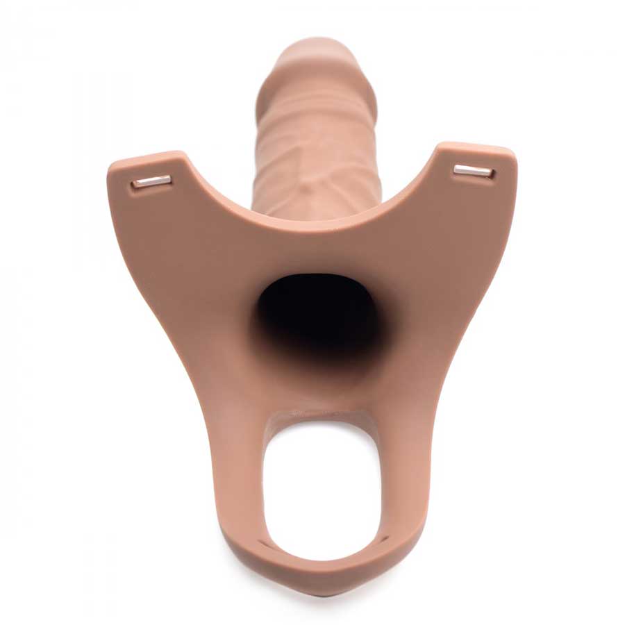 6 Inch Realistic Silicone Hollow Strap On Penis Extender and Ball Strap for Men by Size Matters、mySite、bottomscart