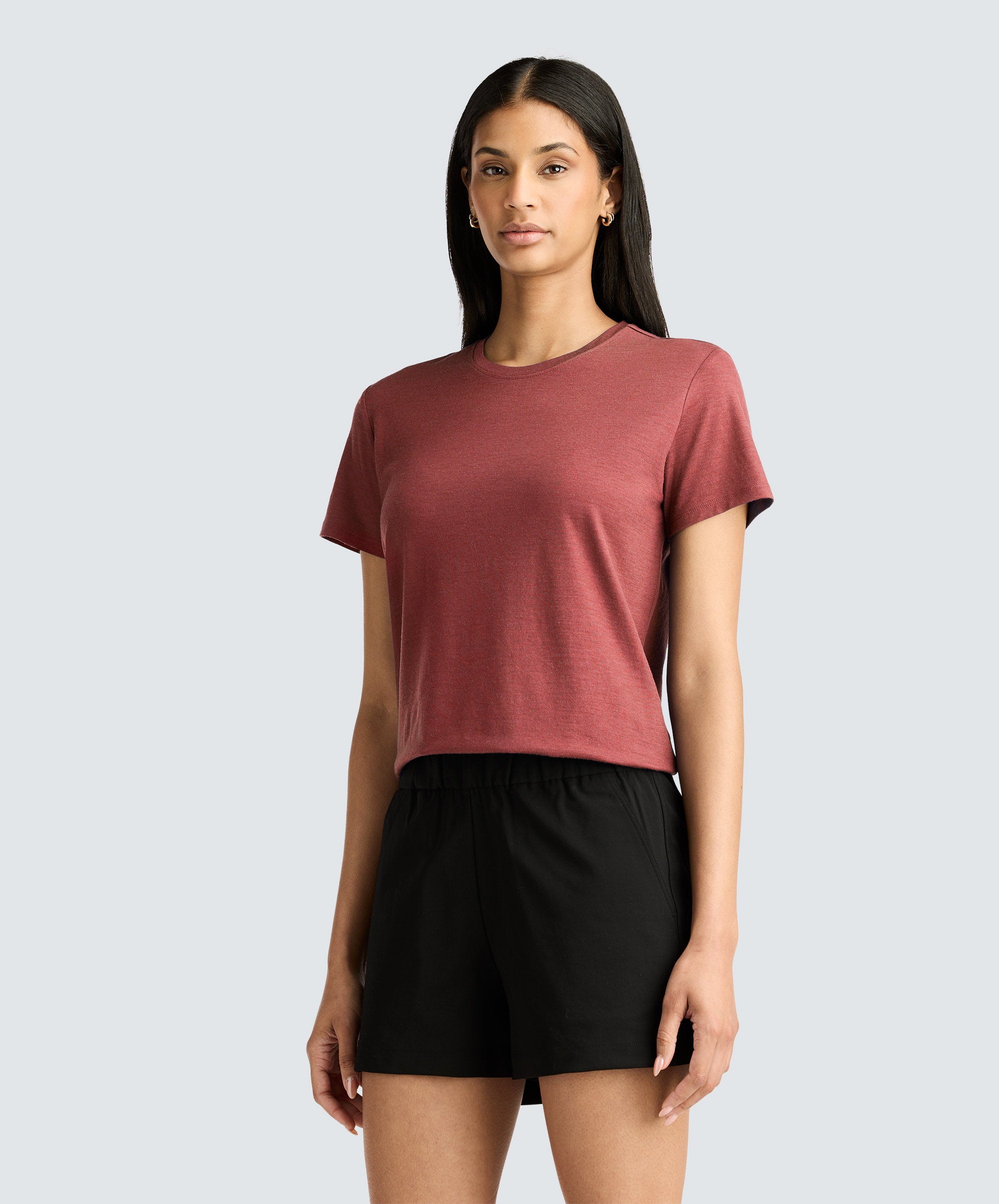 Women's Merino Crew Neck T-Shirt、mySite、noshort