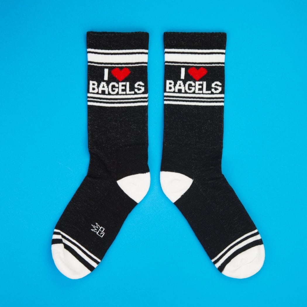I Love Bagels Gym Crew Socks、mySite、topwebapps