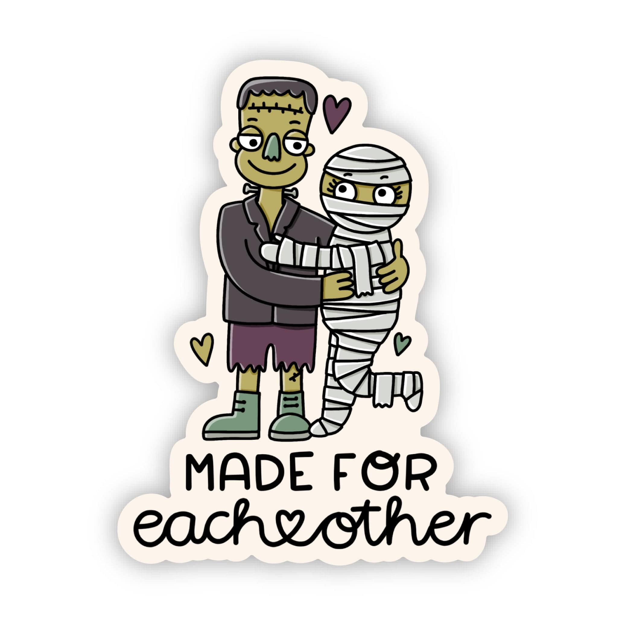  Made For Each Other Monsters Halloween Sticker、mySite、elrpsem3k