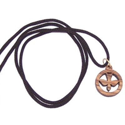  Dove - olive wood necklace, necklace is 70 cm long - about 28 Inches、mySite、elrpsem3k