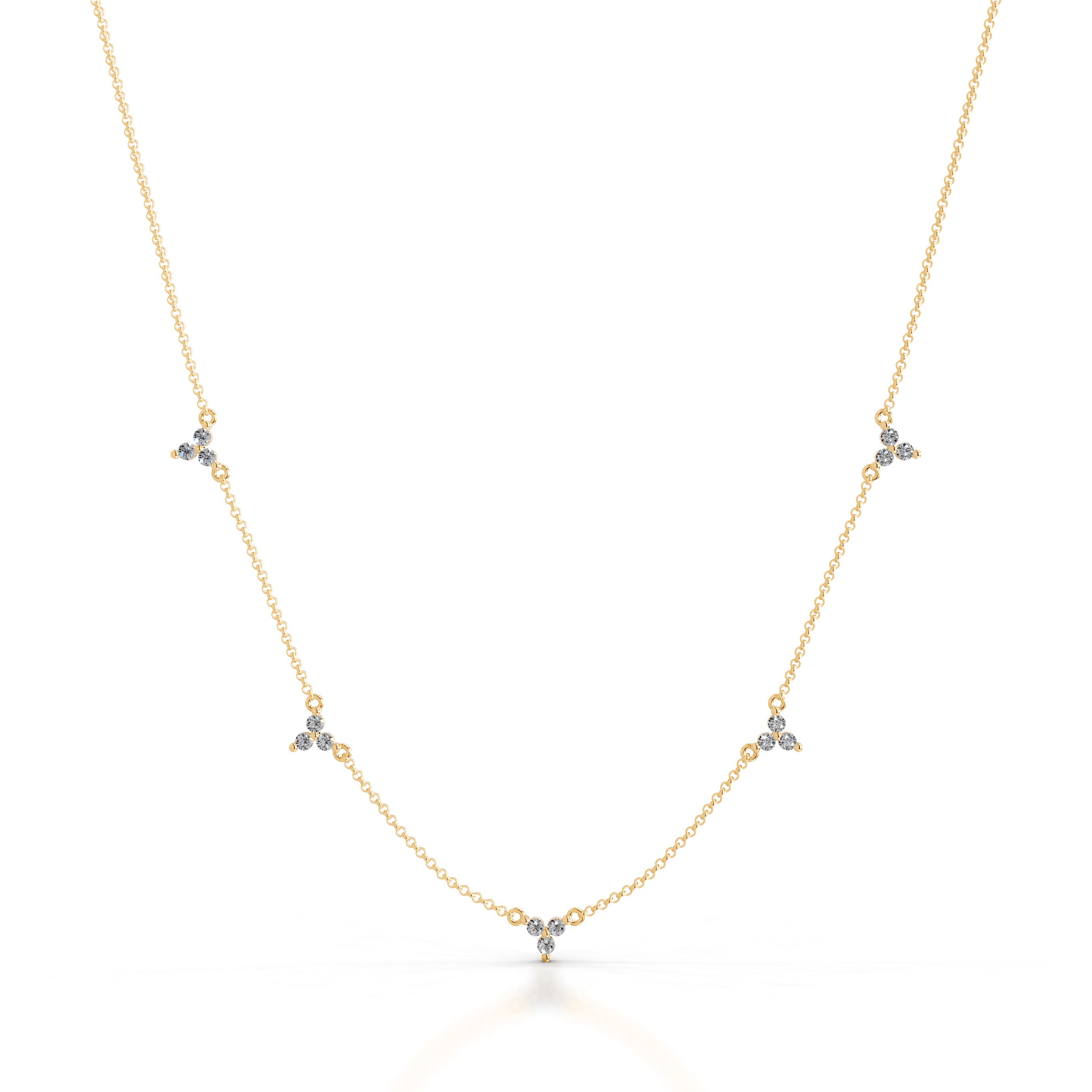 Seraphina Lab Grown Diamond Chain Collier - 18K Yellow Gold、mySite、hinf8tx79