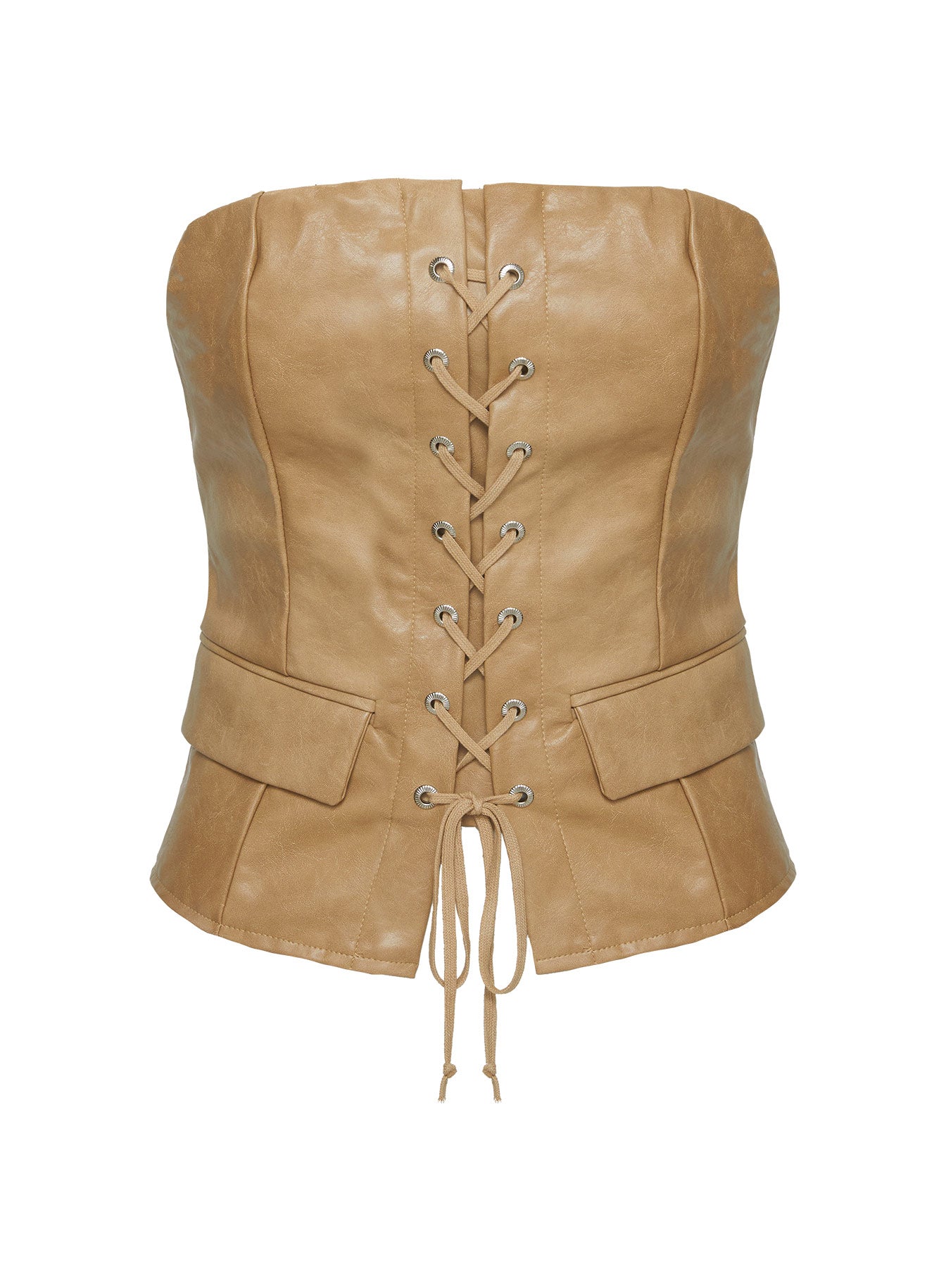 Anaheim Strapless Top Beige、mySite、solidvoid