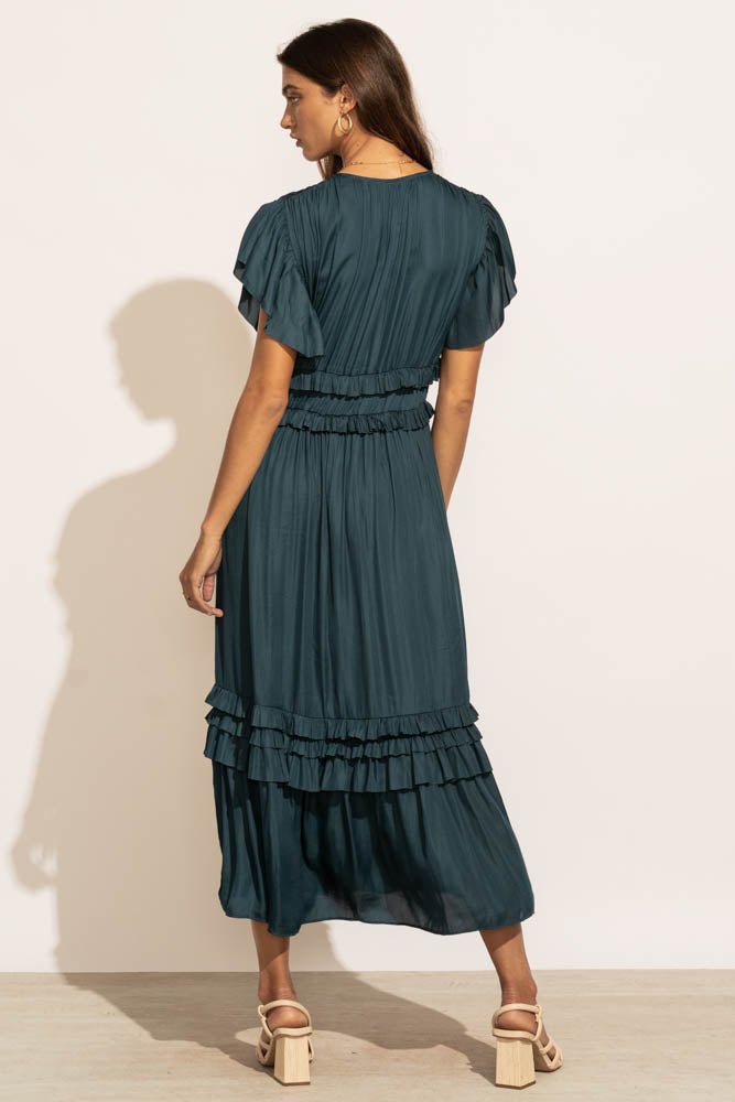  Willa Ruffle Dress in Teal - FINAL SALE、mySite、merchandisen