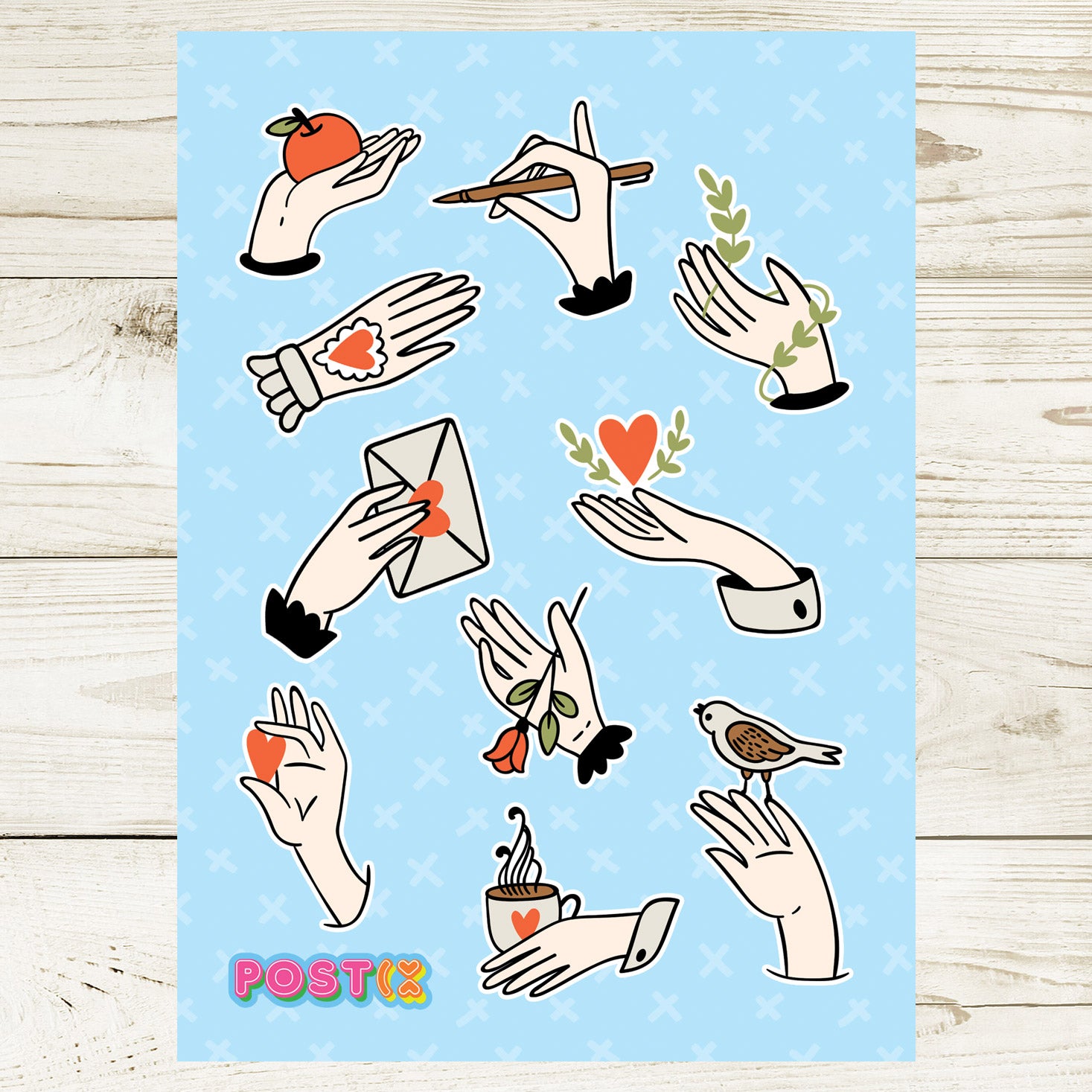  Gentle Hands Sticker Sheet、mySite、ghnorth