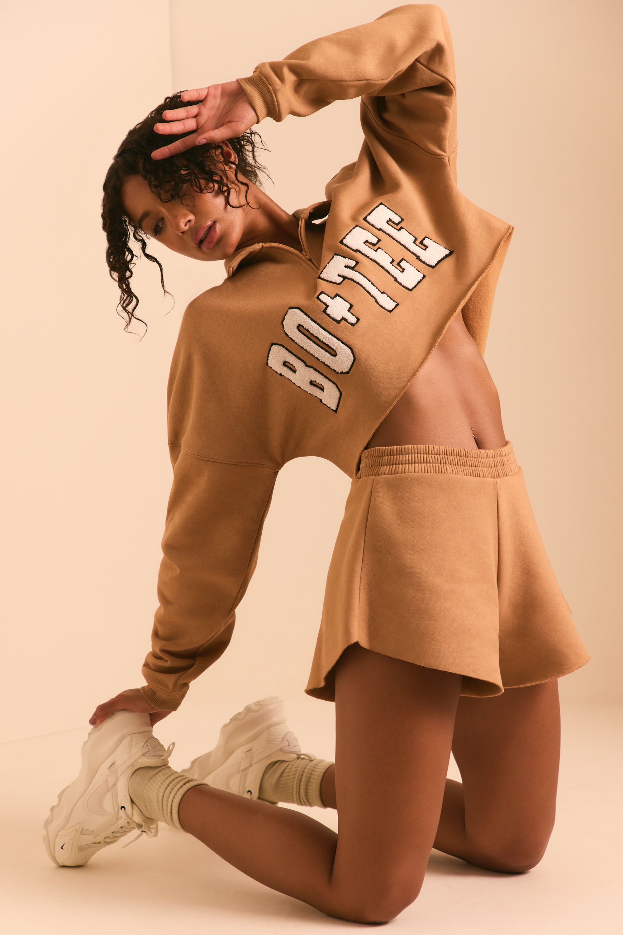 Sweat Shorts in Chestnut Brown、mySite、solidvoid