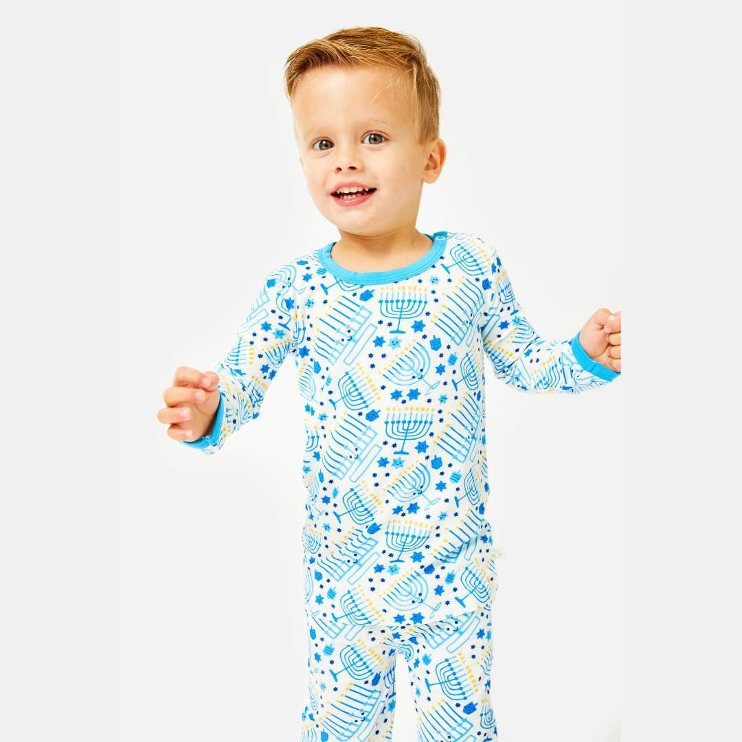 Kids Long Sleeve Menorah Pajamas Set - (Sizes 18M - 6T)、mySite、topwebapps