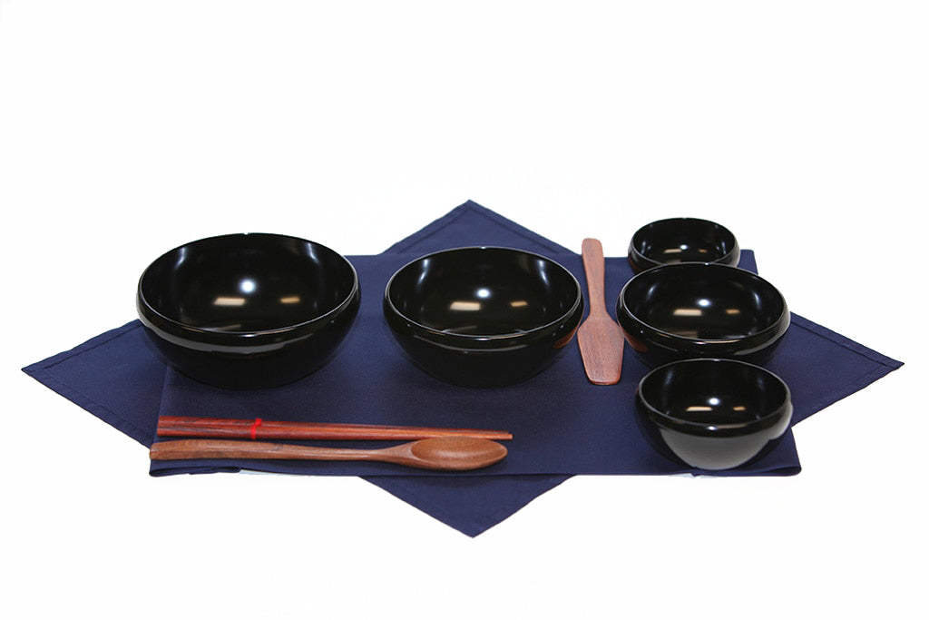 Facet-Rim Lacquer-style Oryoki Set with Scraper、mySite、topwebapps