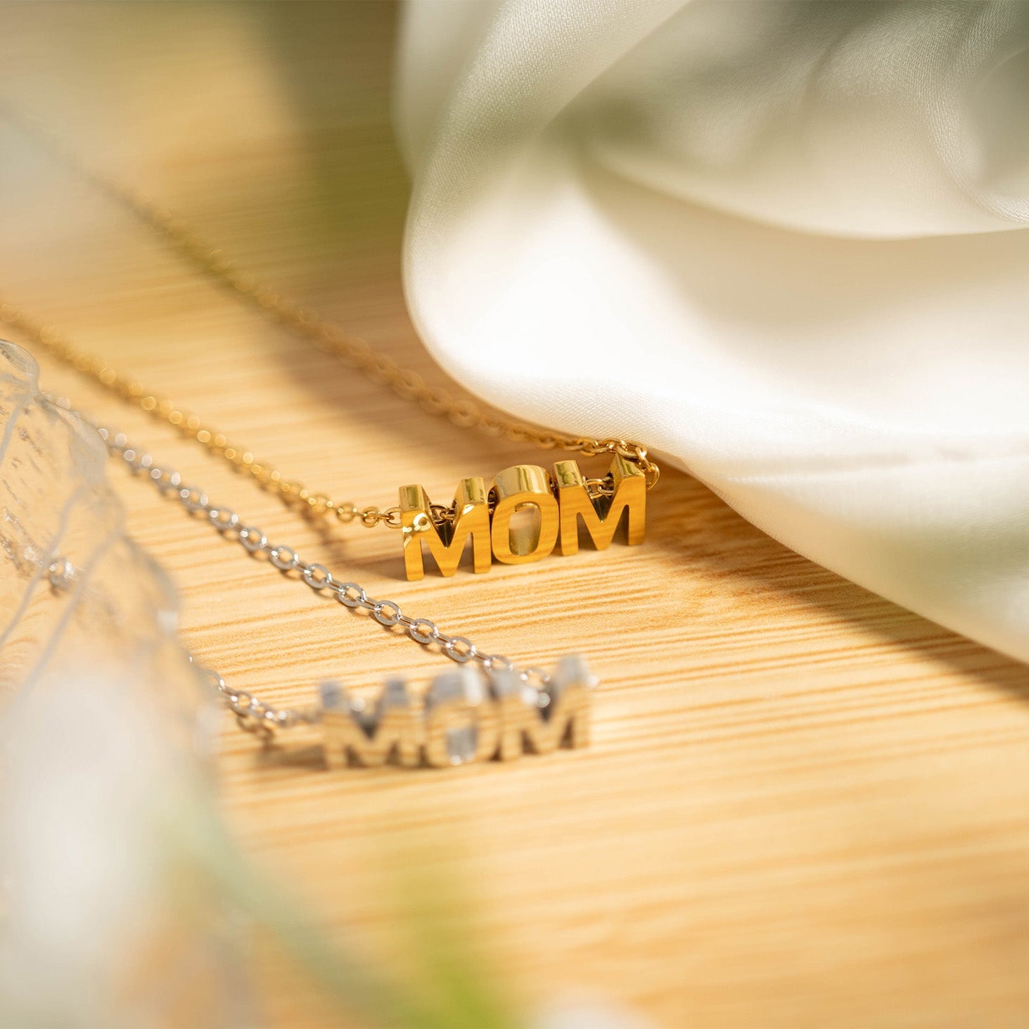 18K Gold PVD Stainless Steel Mom Necklace / CHN0089、mySite、dreamappss