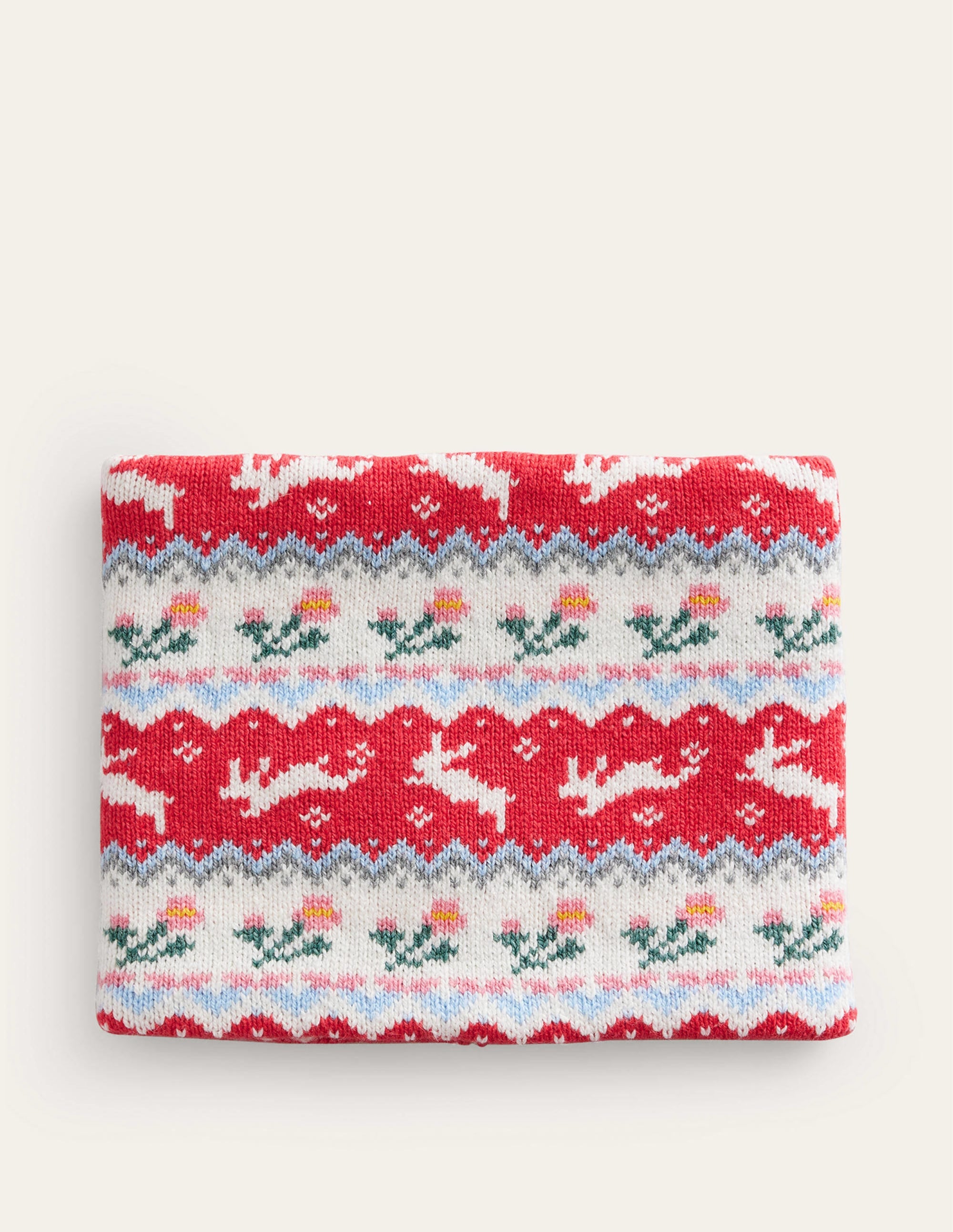  Fair Isle Knitted Snood-Rose Pink、mySite、ashleygrahame