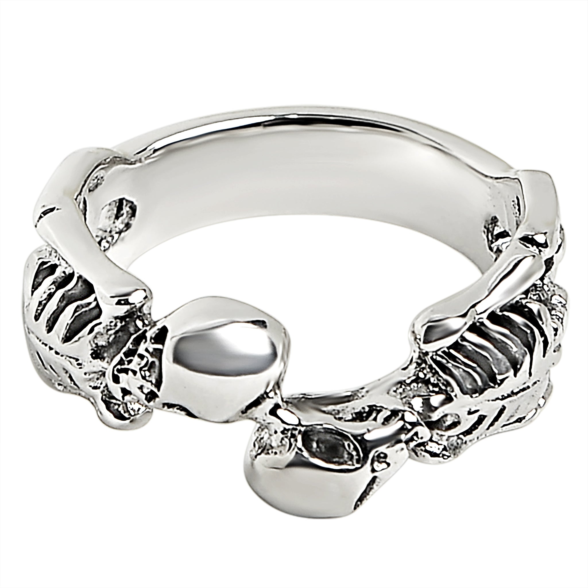 Sterling Silver Two Skeletons Ring / SSR0065、mySite、dreamappss