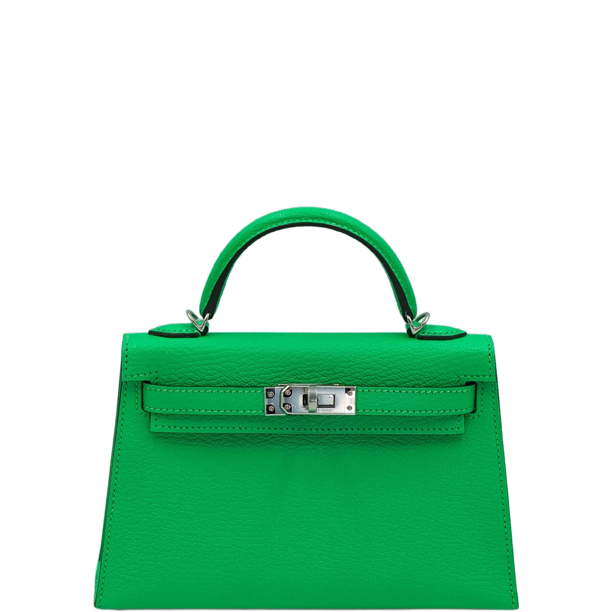 Hermès Mini Kelly II Sellier 20 Vert Comics Chèvre Mysore Palladium Hardware、mySite、garminoutage.com