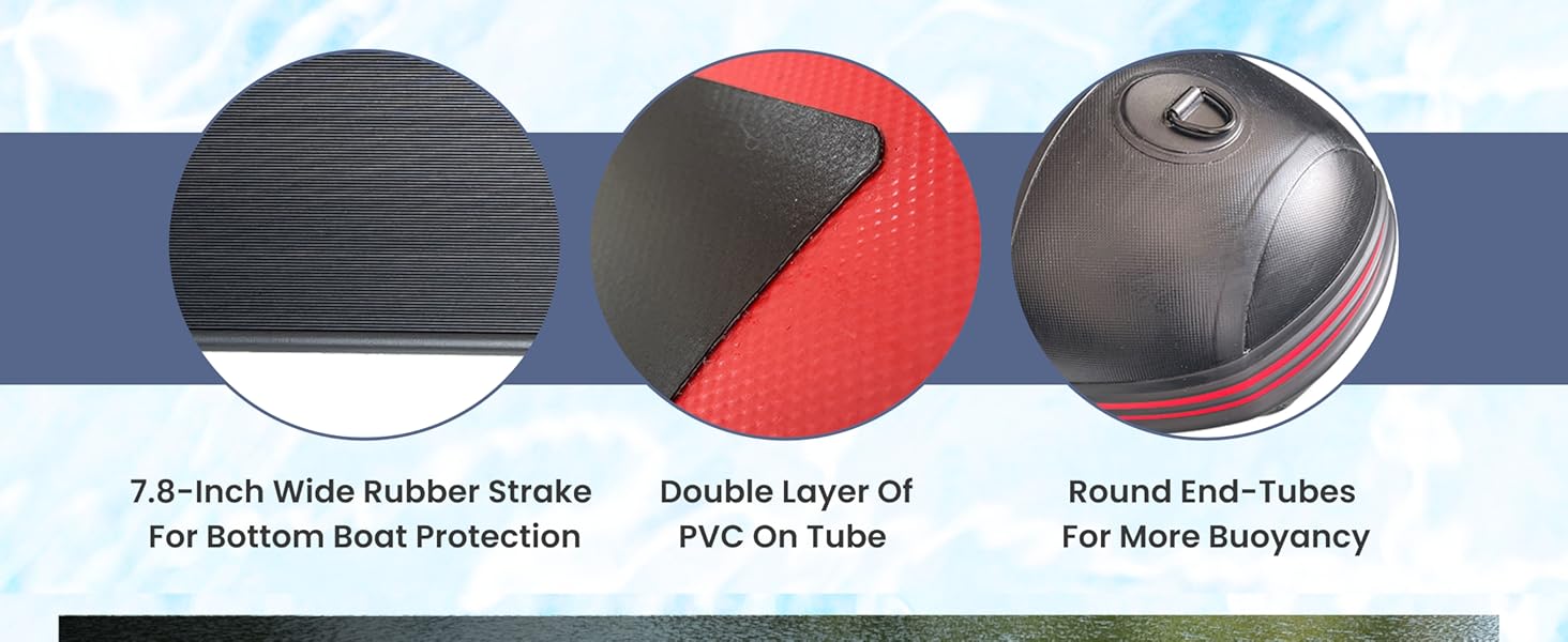 ALEKO Inflatable Boat Red