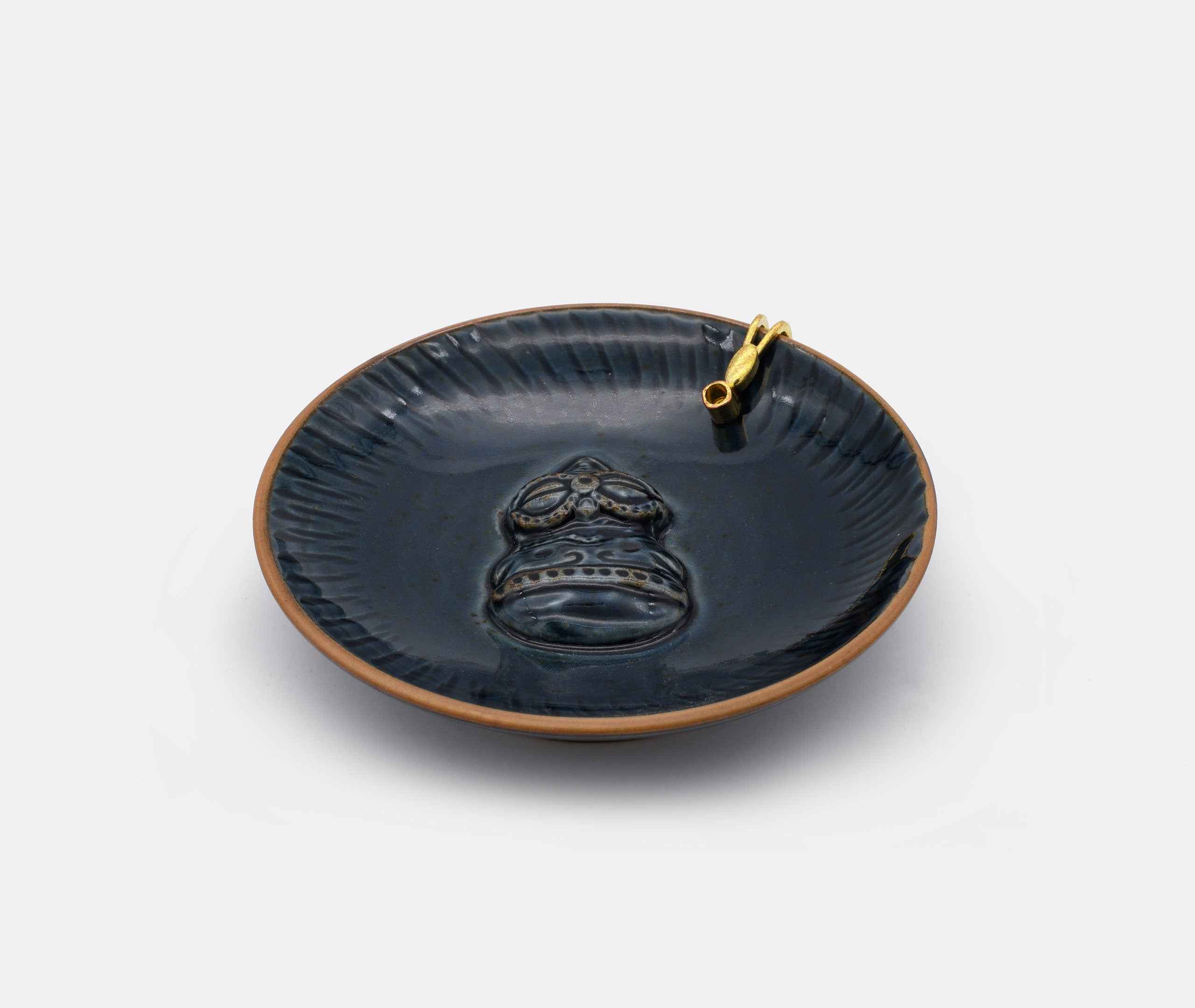 Jomon Dogu Incense Stick Holder - Navy、mySite、topwebapps