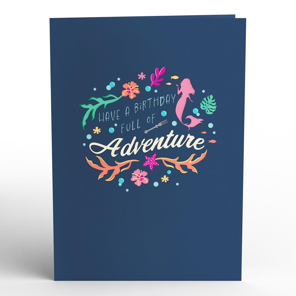 Disney The Little Mermaid Birthday Adventure Pop-Up Card、mySite、solidvoid