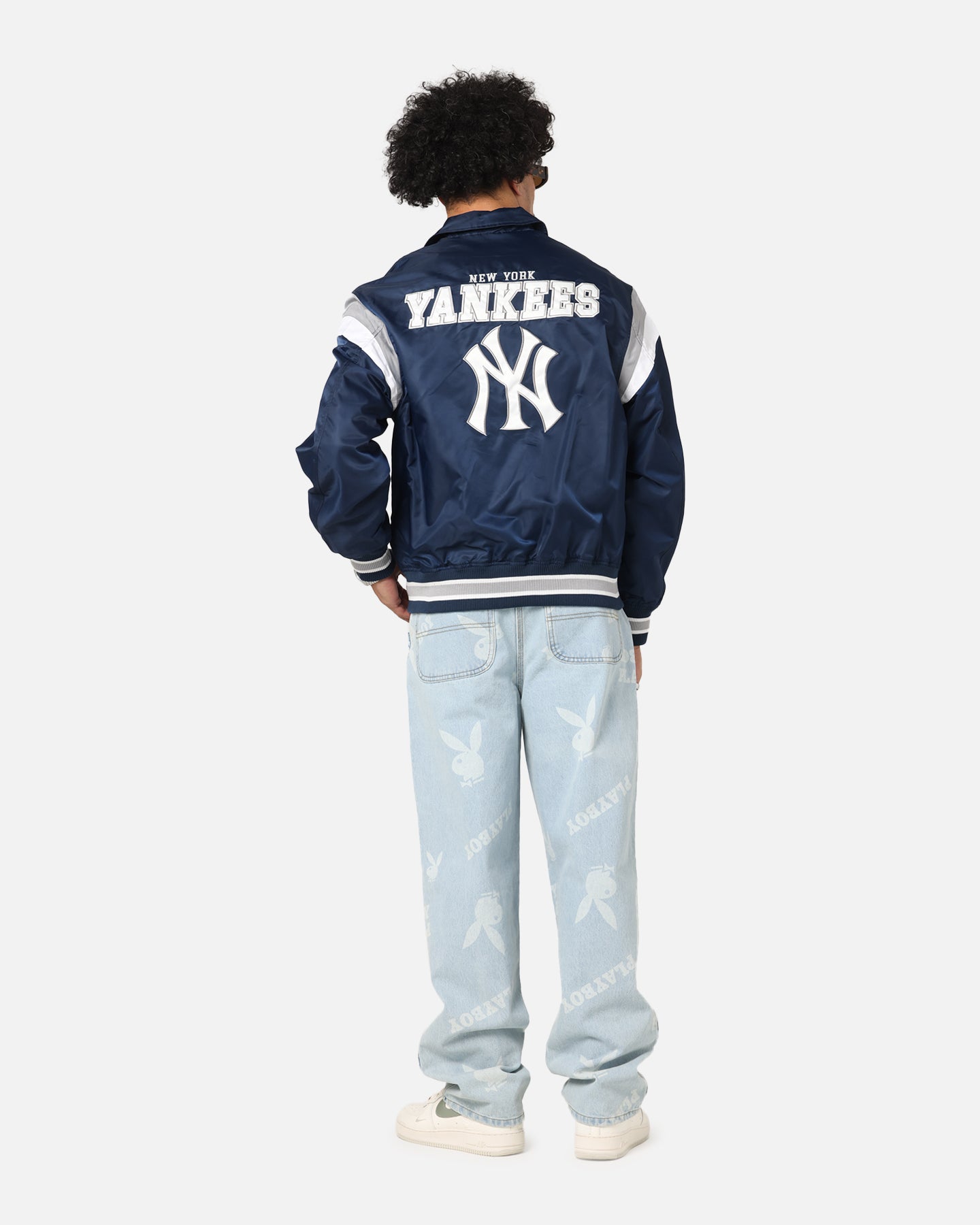 New Era New York Yankees MLB Retro Stadium Jacket Navy、mySite、zt4zffjzw