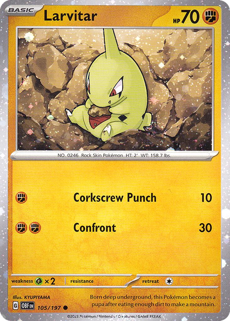 Larvitar (105/197) (Cosmos Holo) Miscellaneous Cards、mySite、waistdrama