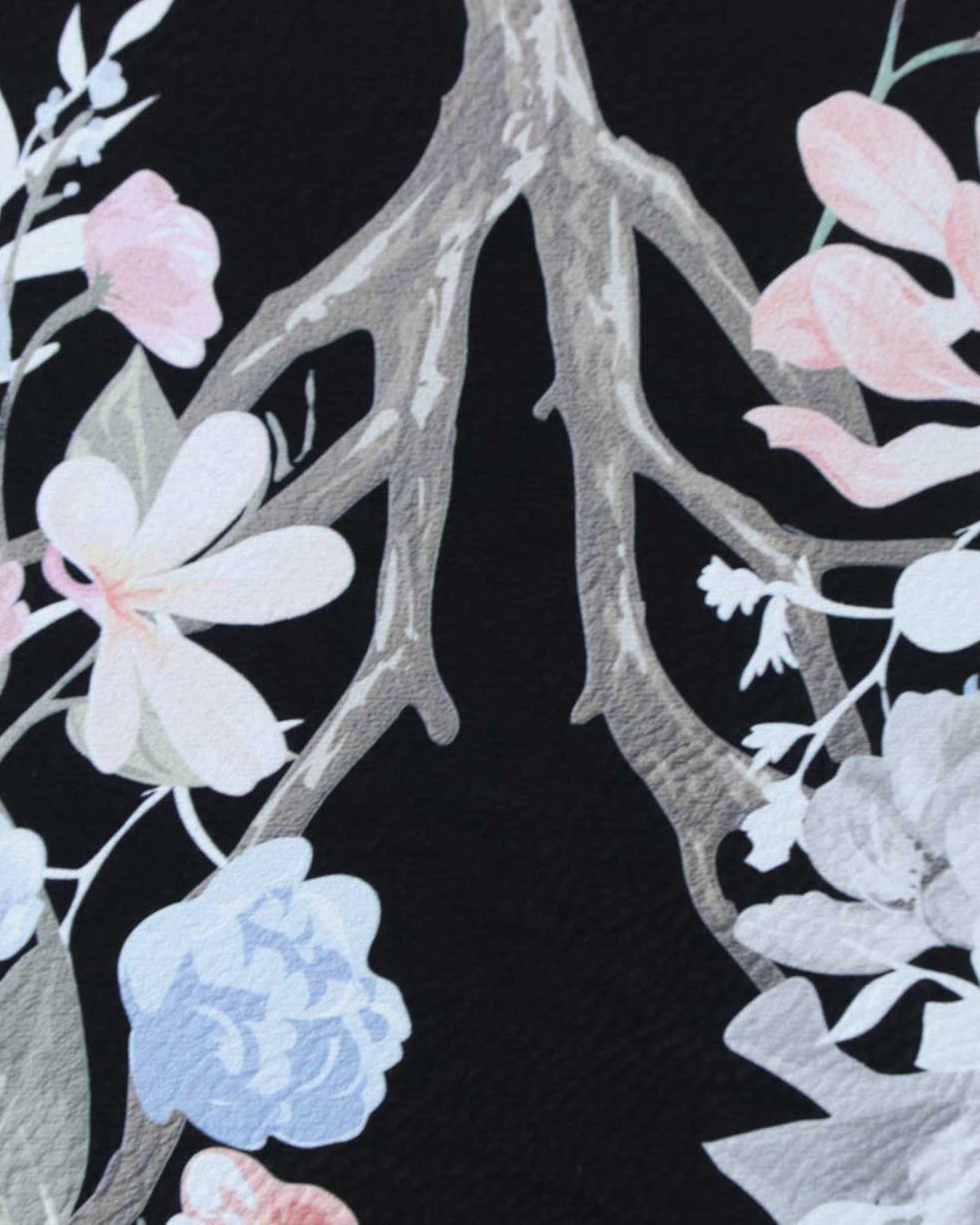 Inhale Peace Exhale Love Inspirational Art Floral Lungs Wall Hanging、mySite、topwebapps