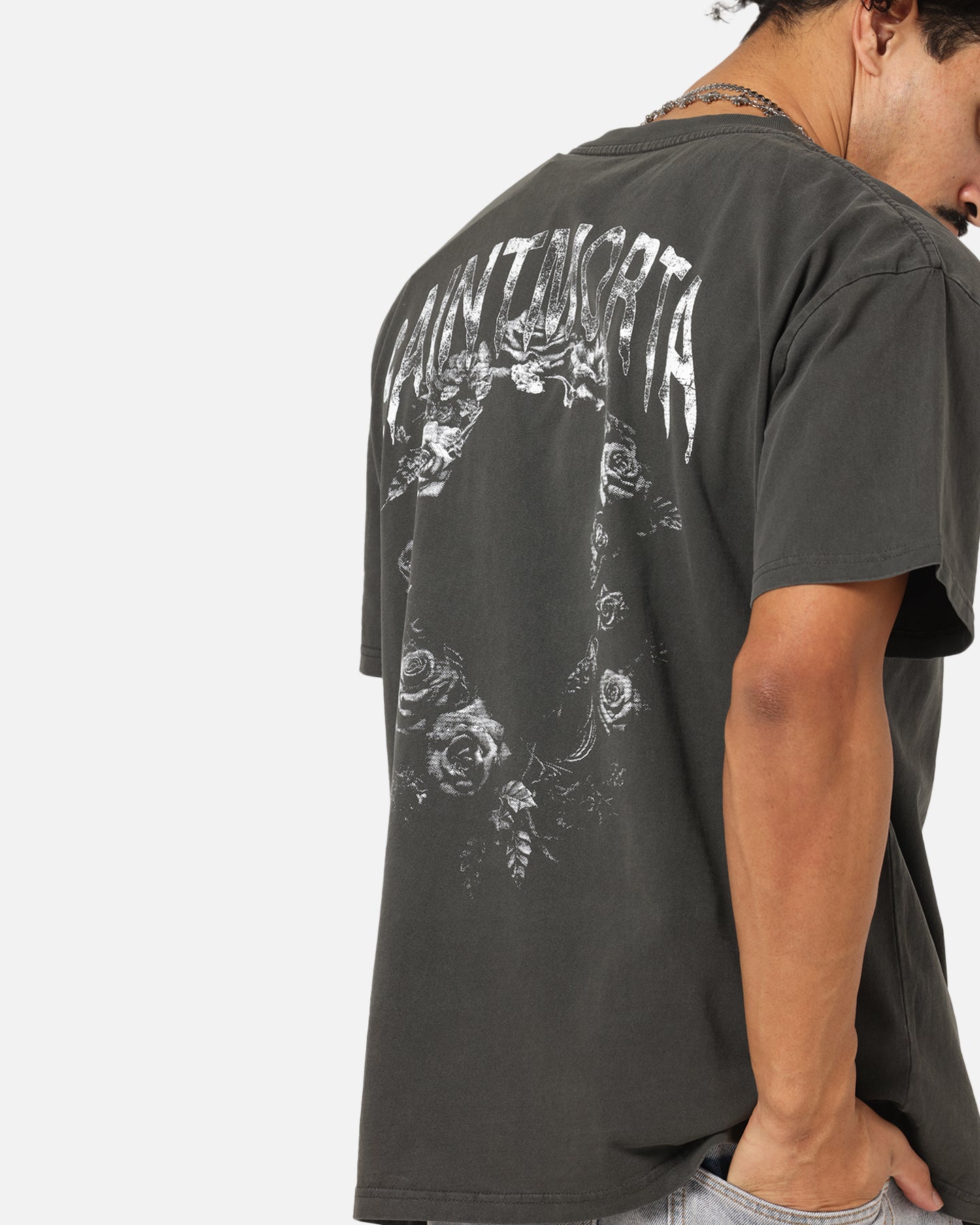 Saint Morta Heartbreak Boxy T-Shirt Black Wash、mySite、zt4zffjzw