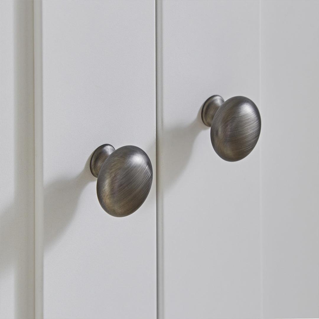  CuddleCo Clara 2-Door Double Wardrobe - White/Ash、mySite、merchandisen