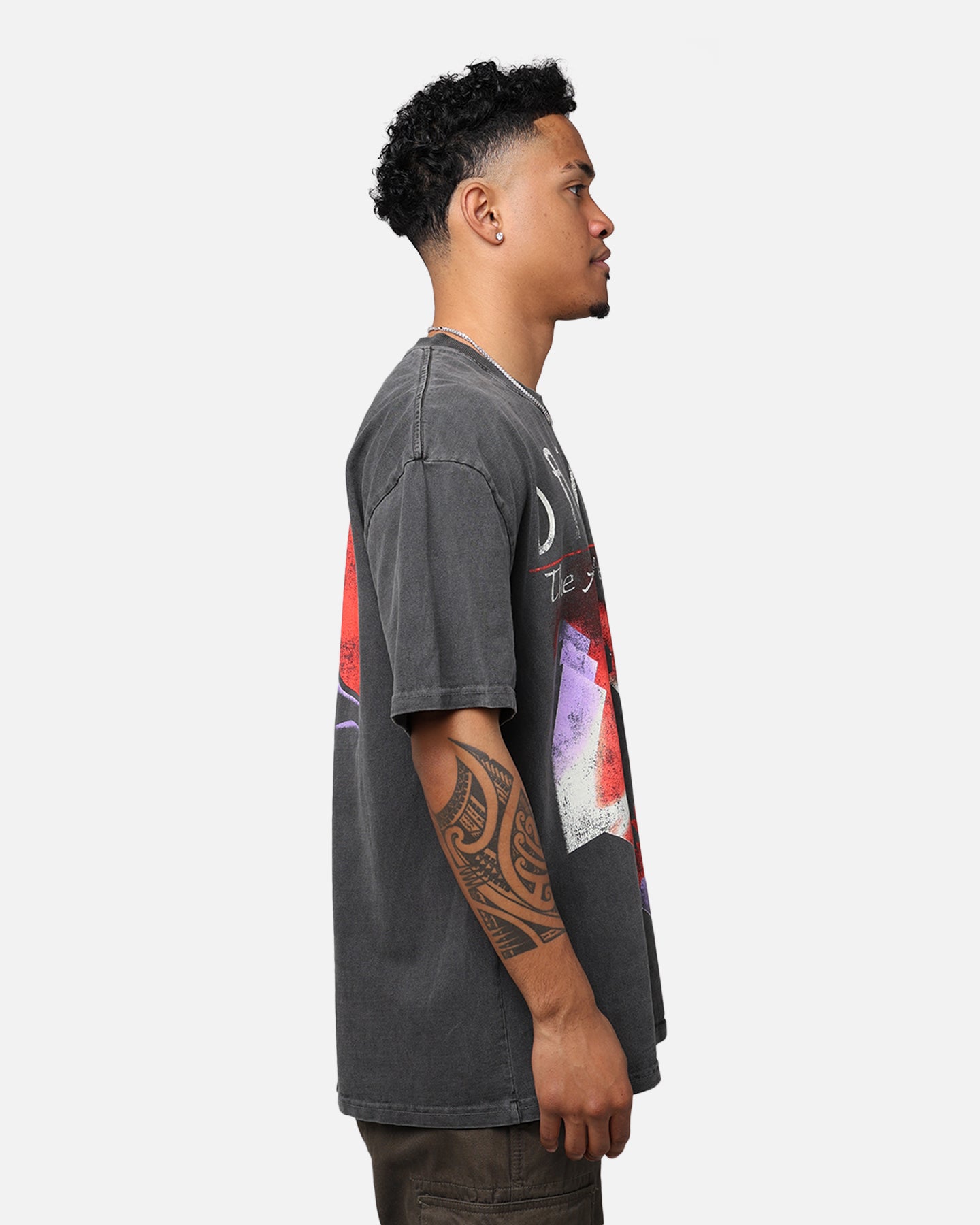 American Thrift X DC Batman The Animated Series Heavyweight Vintage T-Shirt Washed Black、mySite、zt4zffjzw