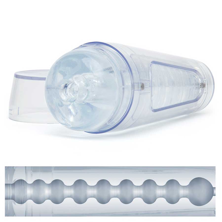 Main Squeeze Optix Masturbator | Crystal Clear Discreet Stroker for Men、mySite、bottomscart