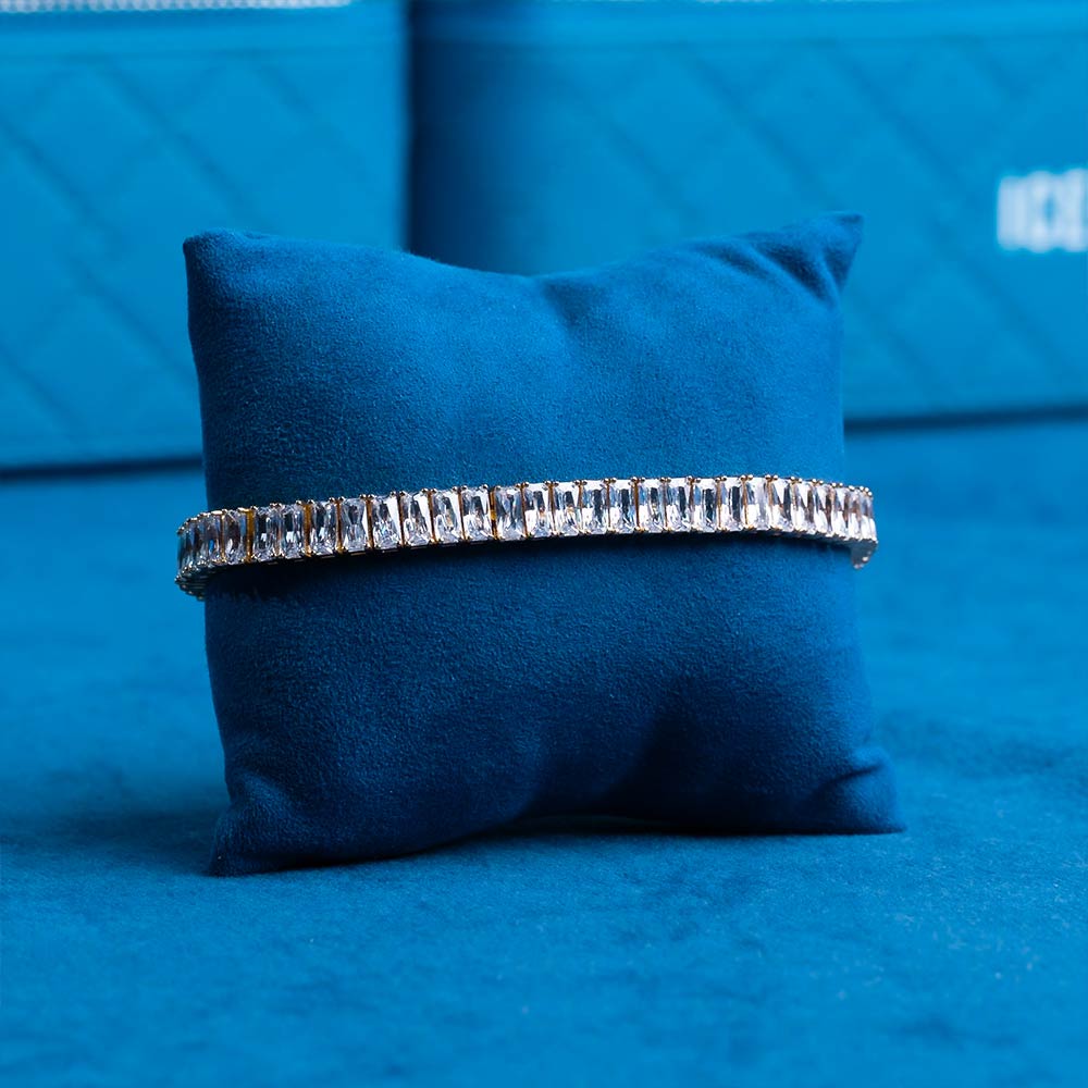 8MM Moissanite Baguette Tennis Bracelet 14K Gold、mySite、hinf8tx79